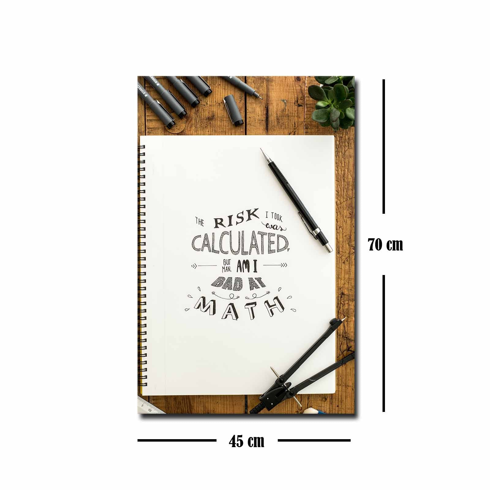 Quadro Decorativo em Tela 45x70cm - Pintura Multicolor com Moldura de Pinho Natural