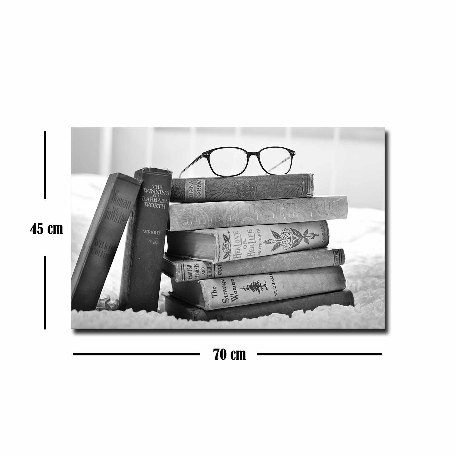 Quadro Decorativo em Tela 45x70cm - Pintura Multicolor com Moldura de Pinho Natural