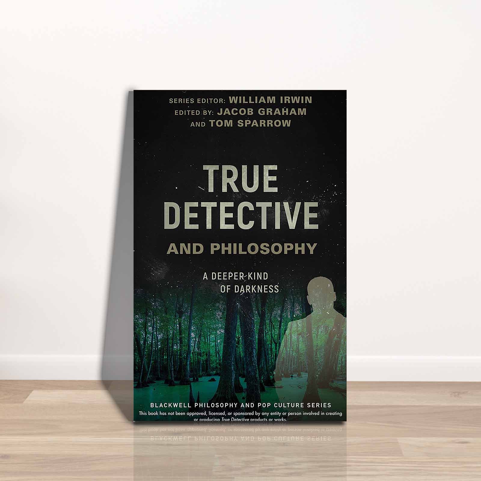 Quadro Decorativo em Tela 45x70cm - Pintura Multicolor com Moldura de Pinho Natural