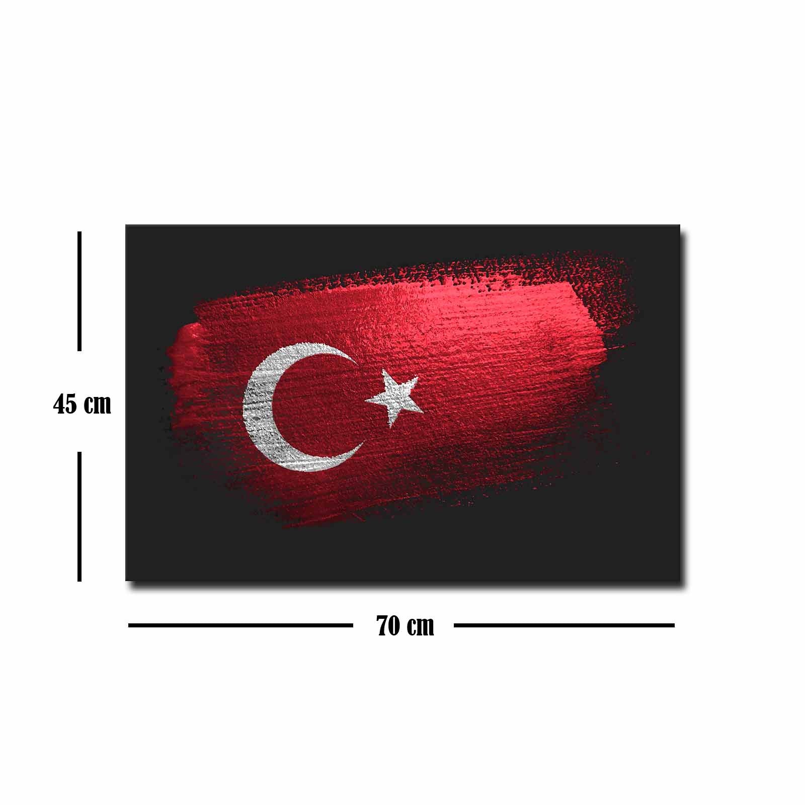 Quadro Decorativo em Tela 45x70cm - Pintura Multicolor com Moldura de Pinho Natural