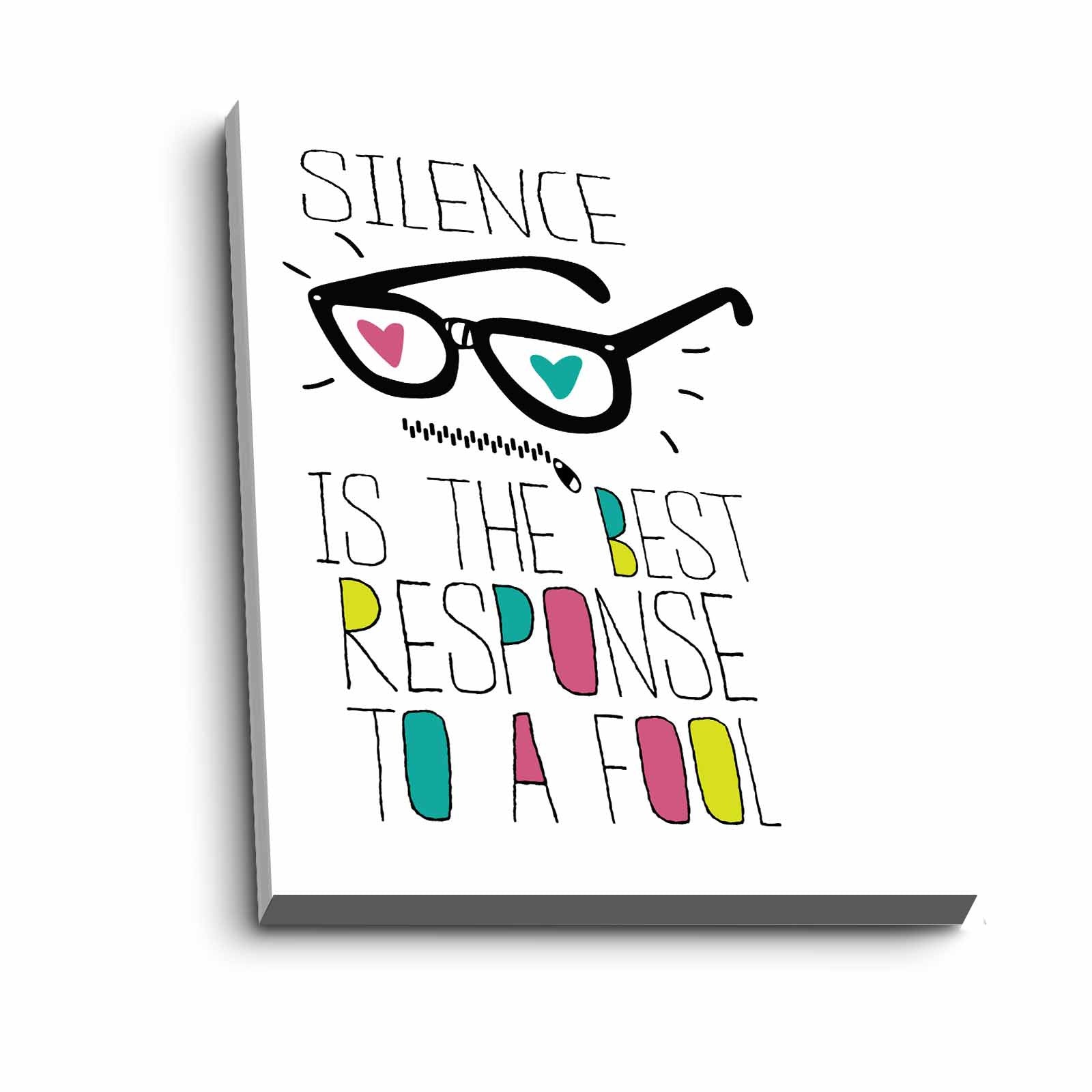 Quadro Decorativo em Tela 45x70cm - Pintura Multicolor com Moldura de Pinho Natural