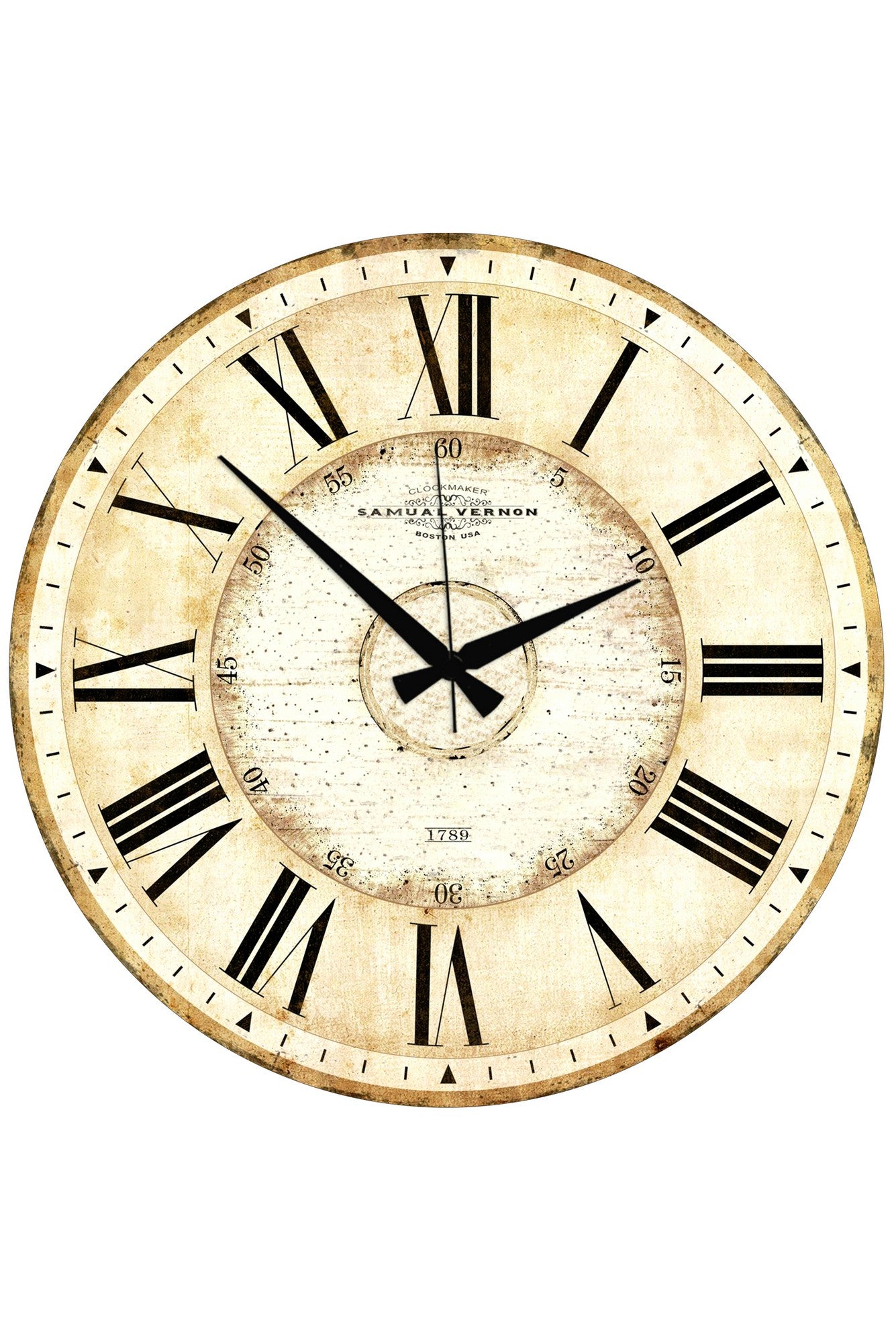 Relógio Decorativo MDF Multicolor 50x50cm - Design Moderno para Decoração de Interiores