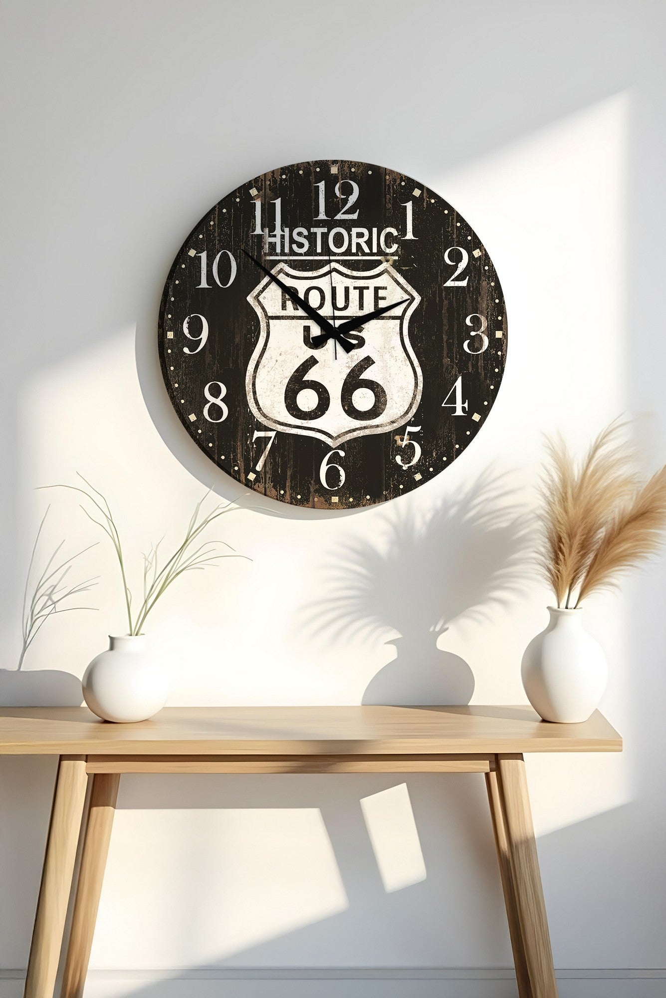Relógio Decorativo MDF Multicolor 50x50cm - Design Moderno para Decoração de Interiores