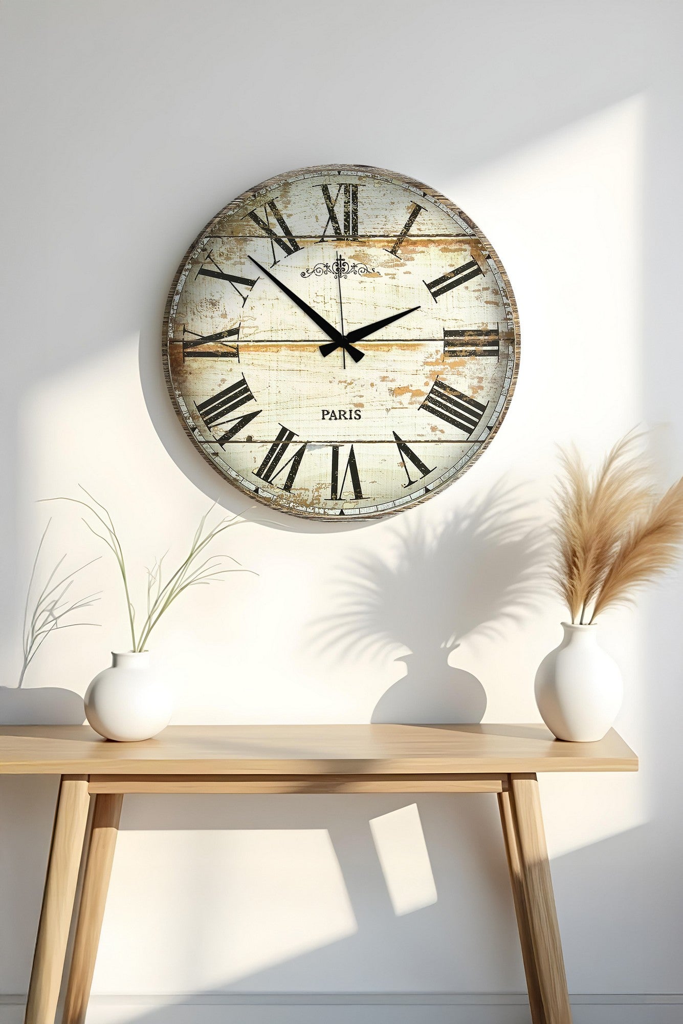 Relógio Decorativo MDF Multicolor 50x50cm - Design Moderno para Decoração de Interiores