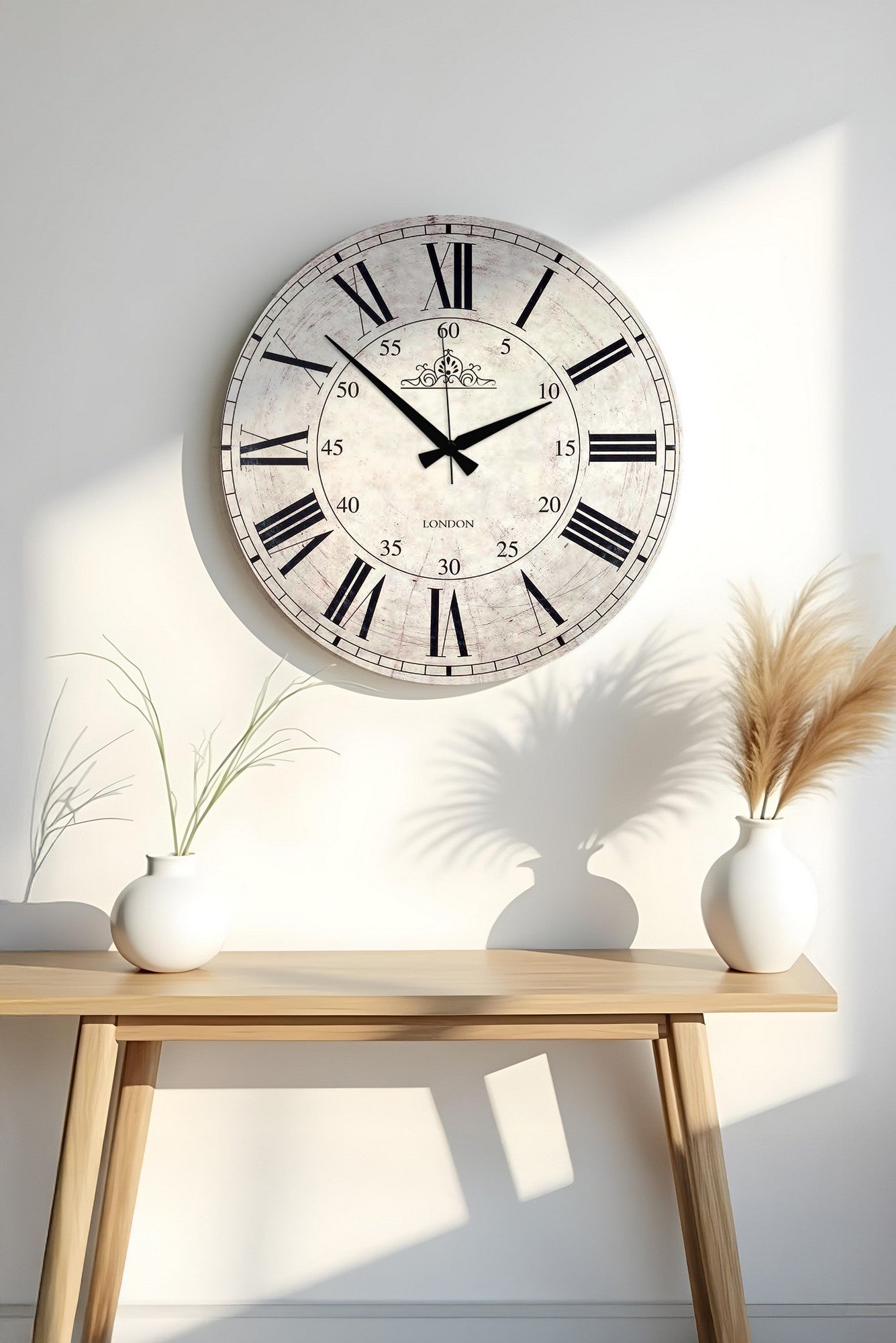 Relógio Decorativo MDF Multicolor 50x50cm - Design Moderno para Decoração de Interiores