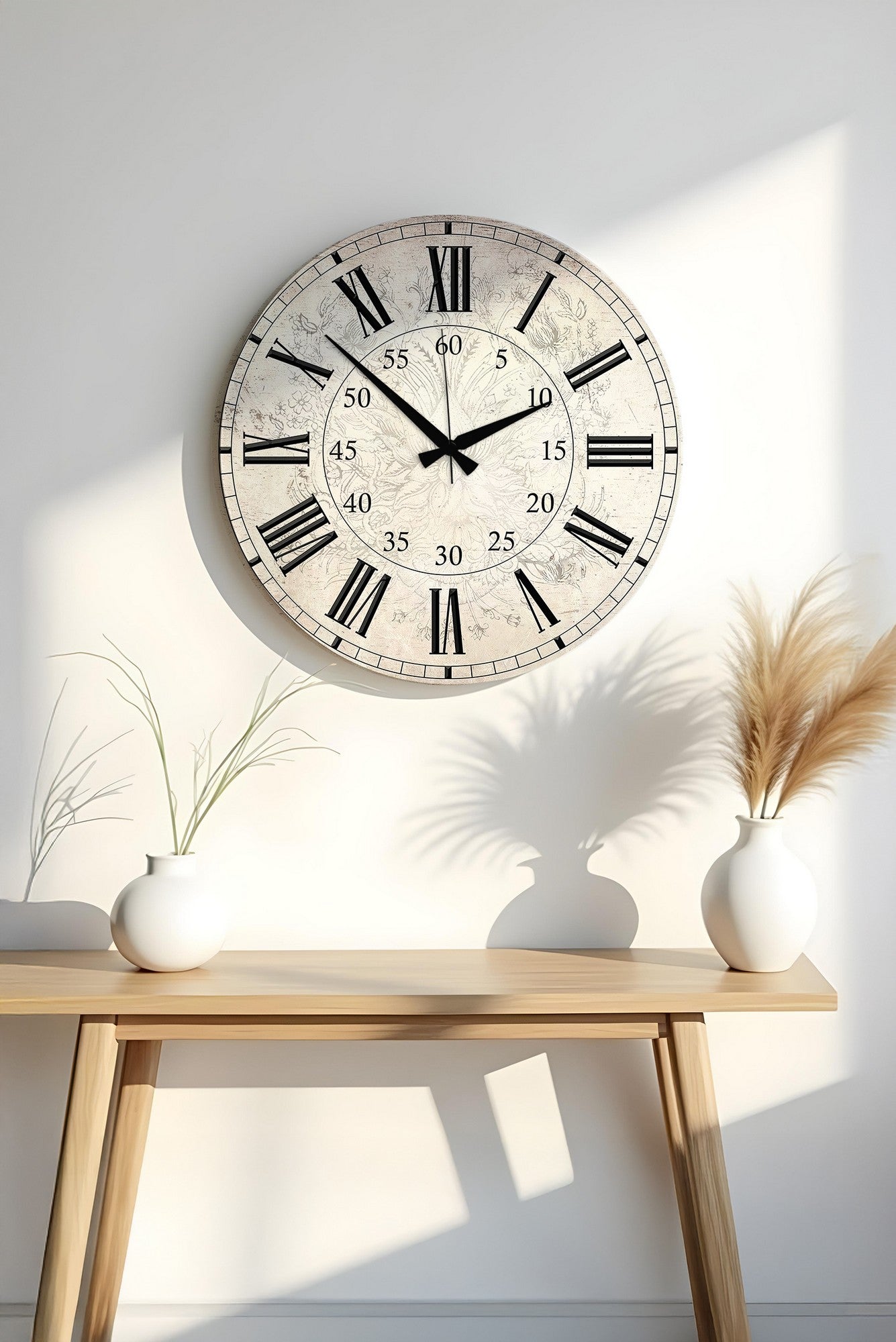 Relógio Decorativo MDF Multicolor 50x50cm - Design Moderno para Decoração de Interiores