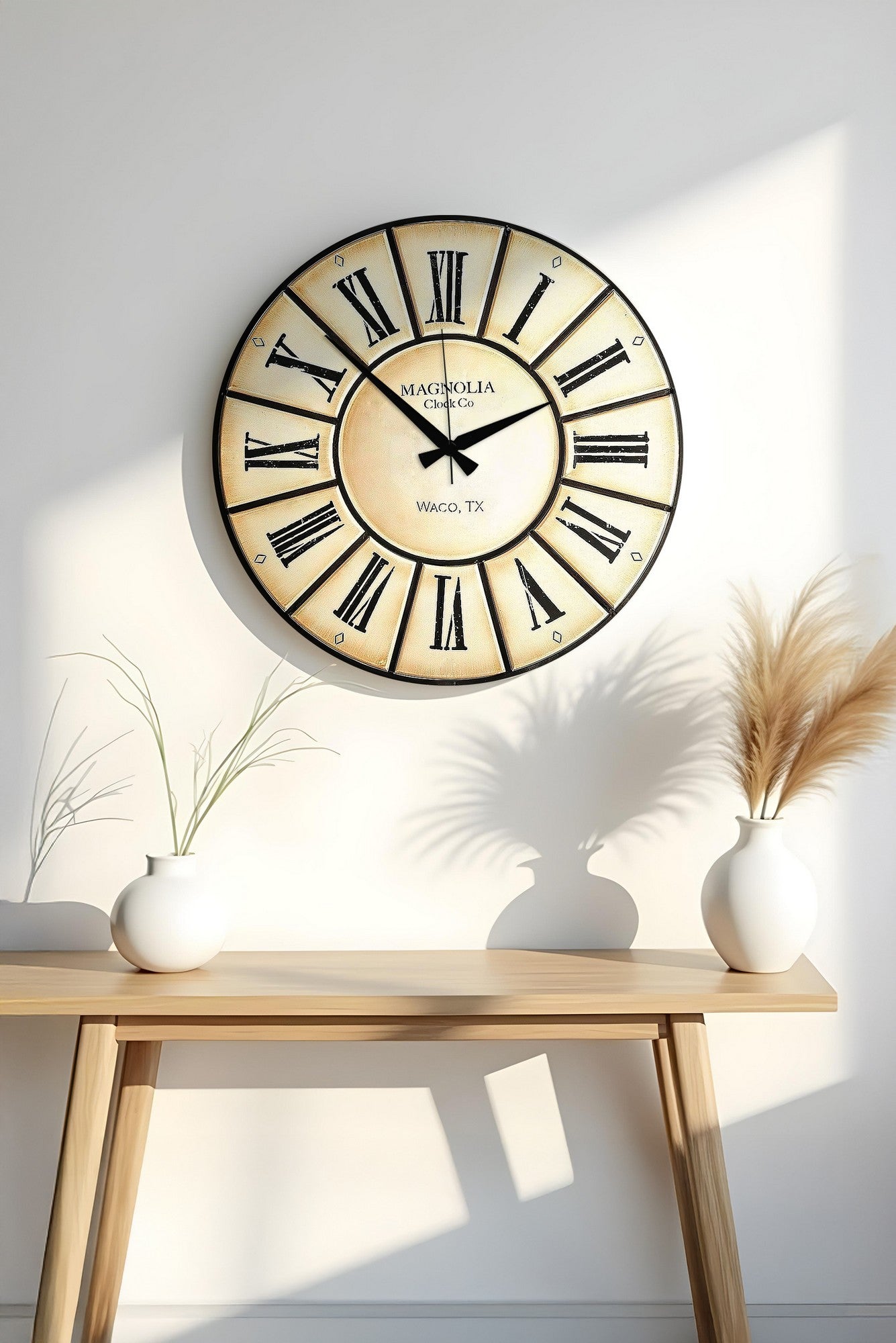 Relógio Decorativo MDF Multicolor 50x50cm - Design Moderno para Decoração de Interiores