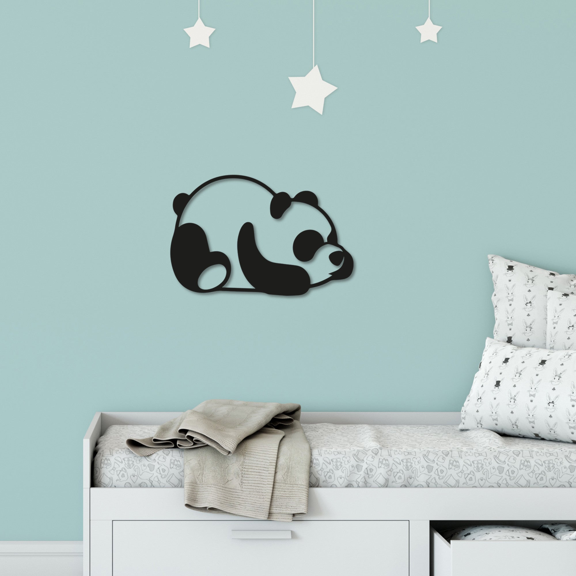Acessório de parede decorativo de metal preto elegante, 50 x 35 cm | 100% metal, 1,5 mm de espessura | Fácil montagem na parede, perfeito para decoração moderna