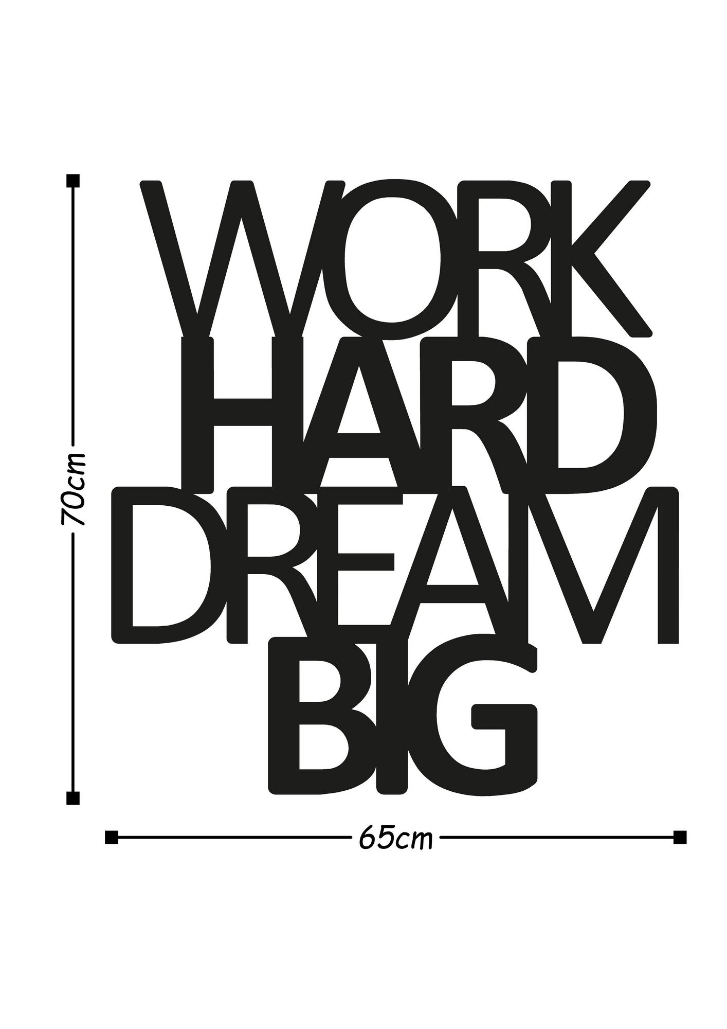 Acessório de parede decorativo de metal preto elegante, 65 x 70 cm | 100% metal, 1,5 mm de espessura | Fácil montagem na parede, perfeito para decoração moderna