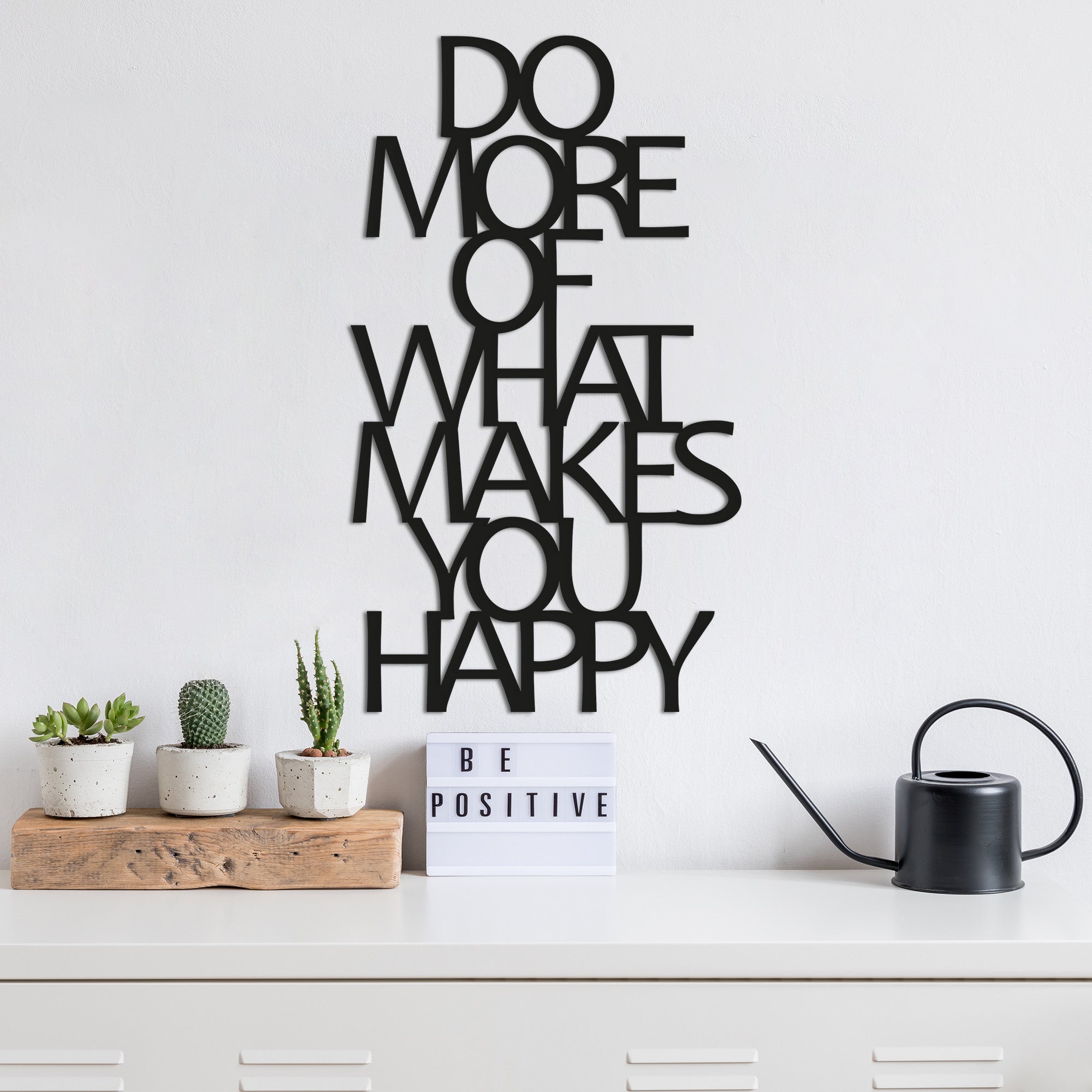 Acessório de parede decorativo de metal preto elegante, 41 x 70 cm | 100% metal, 1,5 mm de espessura | Fácil montagem na parede para decoração moderna de casa