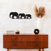 Acessório de parede decorativo de metal preto elegante, 15 x 50 cm | 100% metal (1,5 mm de espessura) | Fácil montagem na parede | Perfeito para decoração moderna de casa