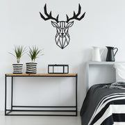 Acessório de parede decorativo de metal preto elegante, 51 x 51 cm | 100% metal, 1,5 mm de espessura | Fácil montagem na parede para decoração moderna de casa