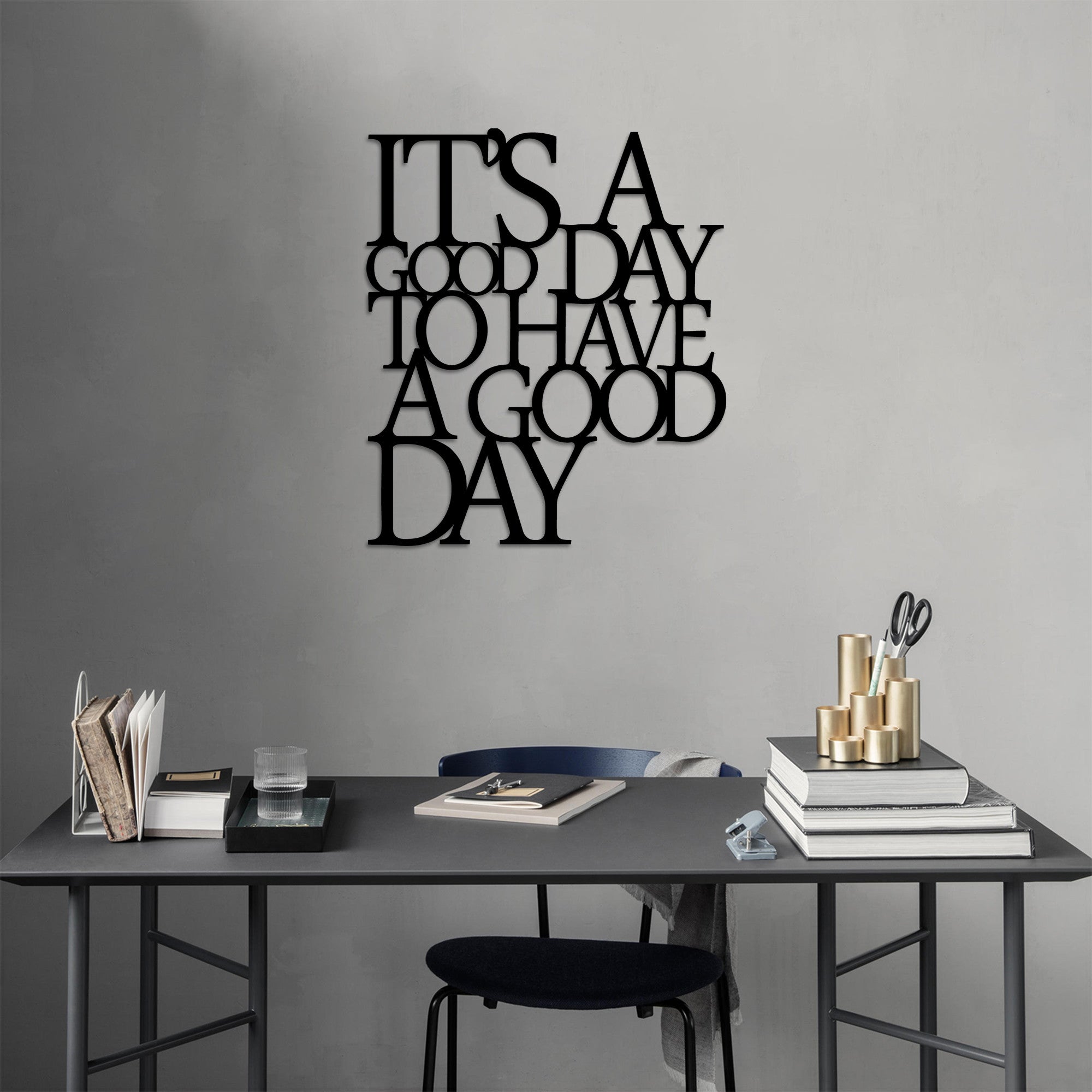 Acessório de parede decorativo de metal preto elegante, 70 x 61 cm | 100% metal, 1,5 mm de espessura | Fácil montagem na parede, perfeito para decoração moderna
