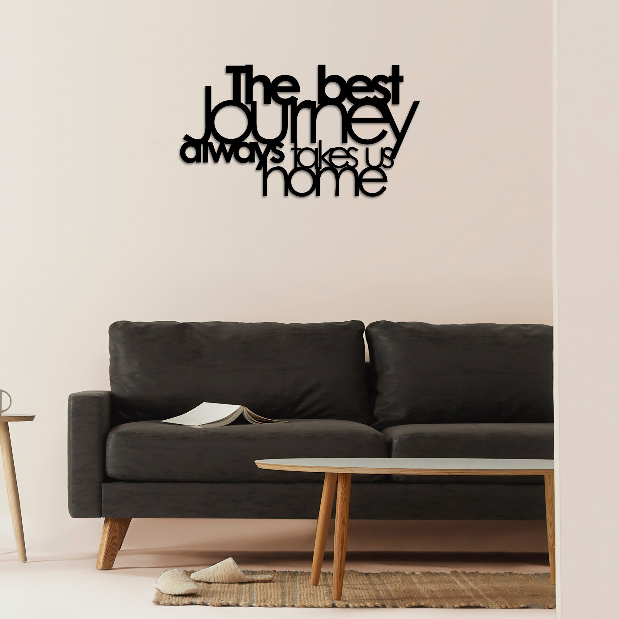 Acessório de parede decorativo de metal preto elegante, 70 x 40 cm | 100% metal, 1,5 mm de espessura | Fácil montagem na parede, perfeito para decoração moderna de casa