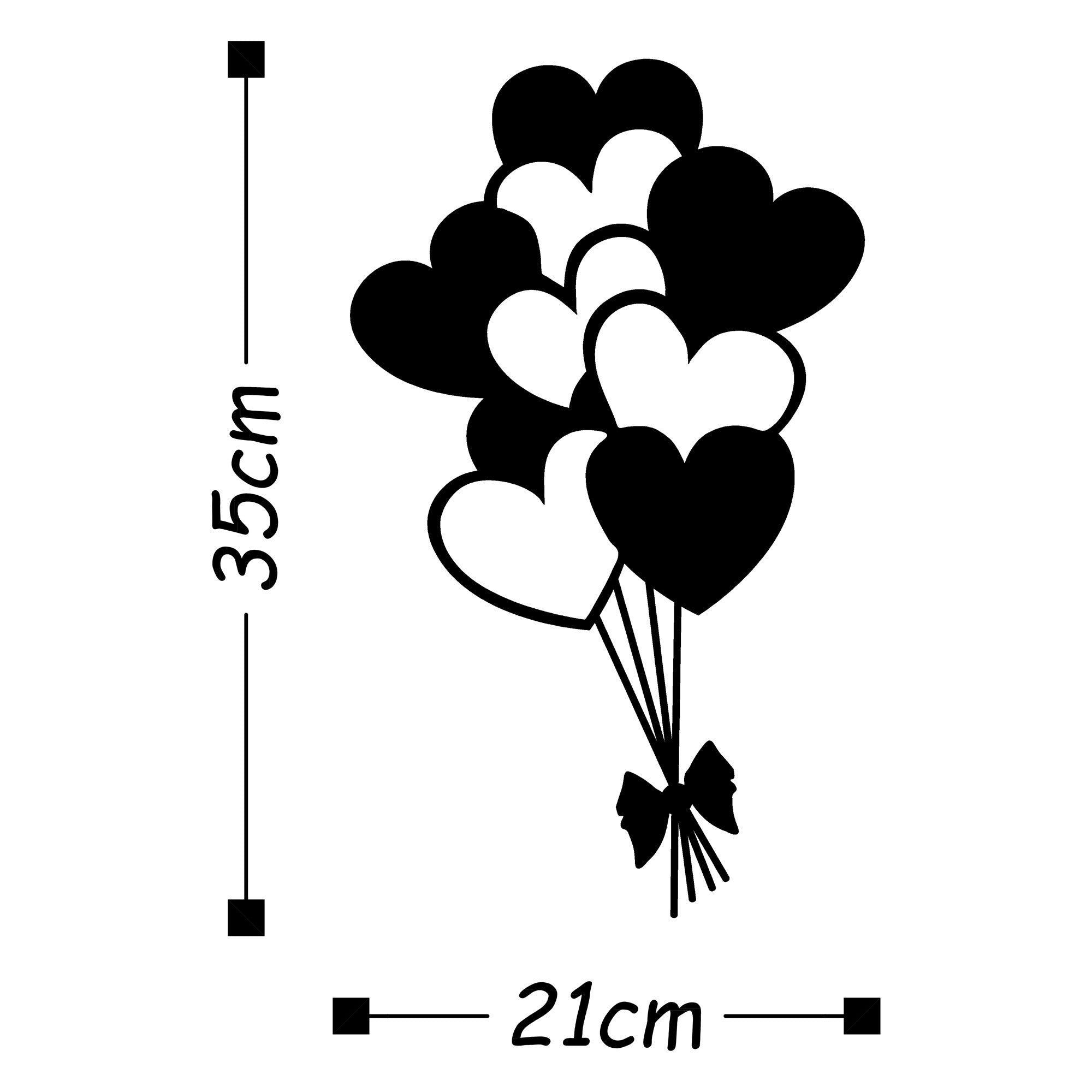 Acessório de parede decorativo de metal preto elegante, 21 x 35 cm | 100% metal, 1,5 mm de espessura | Fácil de pendurar na parede, perfeito para decoração moderna de casa