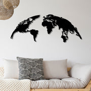 Acessório de parede decorativo de metal preto elegante, 150 x 59 cm | 100% metal (1,5 mm de espessura) | Leve (1,8 kg) e fácil de pendurar | Perfeito para decoração moderna
