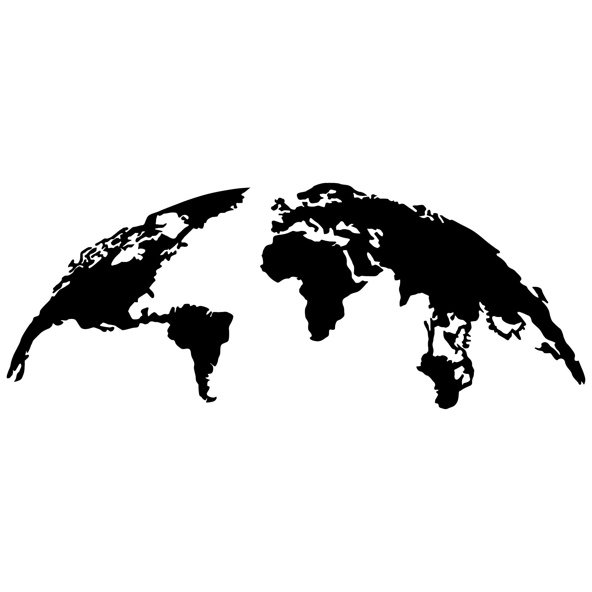 Acessório de parede decorativo de metal preto elegante, 150 x 59 cm | 100% metal (1,5 mm de espessura) | Leve (1,8 kg) e fácil de pendurar | Perfeito para decoração moderna