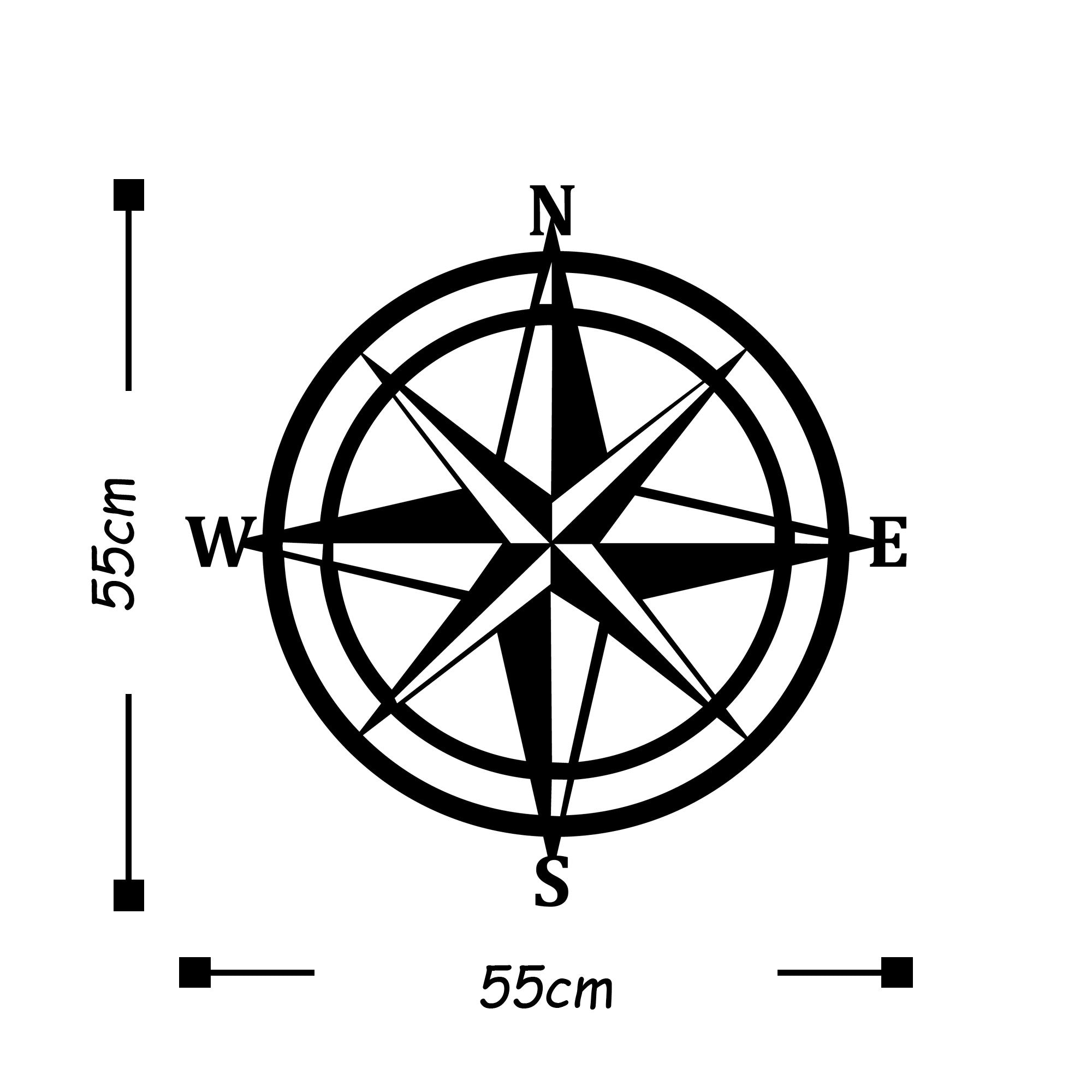 Acessório de parede decorativo de metal preto elegante, 55 x 55 cm | 100% metal, 1,5 mm de espessura | Leve e fácil de pendurar | Perfeito para decoração moderna de casa