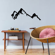 Acessório de parede decorativo de metal preto elegante, 70 x 30 cm | 100% metal (1,5 mm de espessura) | Fácil de pendurar na parede | Perfeito para decoração moderna de casa