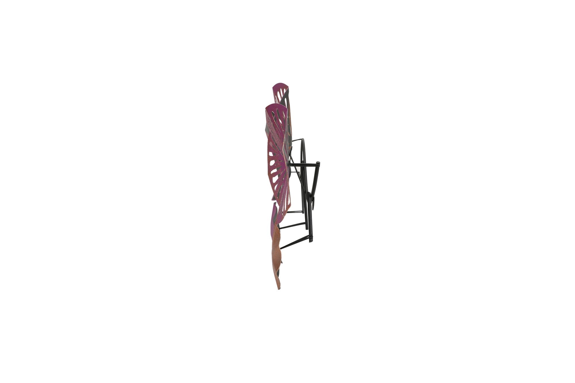 Acessório de parede decorativo de metal pintado à mão, 74 x 38 cm, 100% metal (1,5 mm) | Peça de arte única para decoração de casa, leve e fácil de pendurar