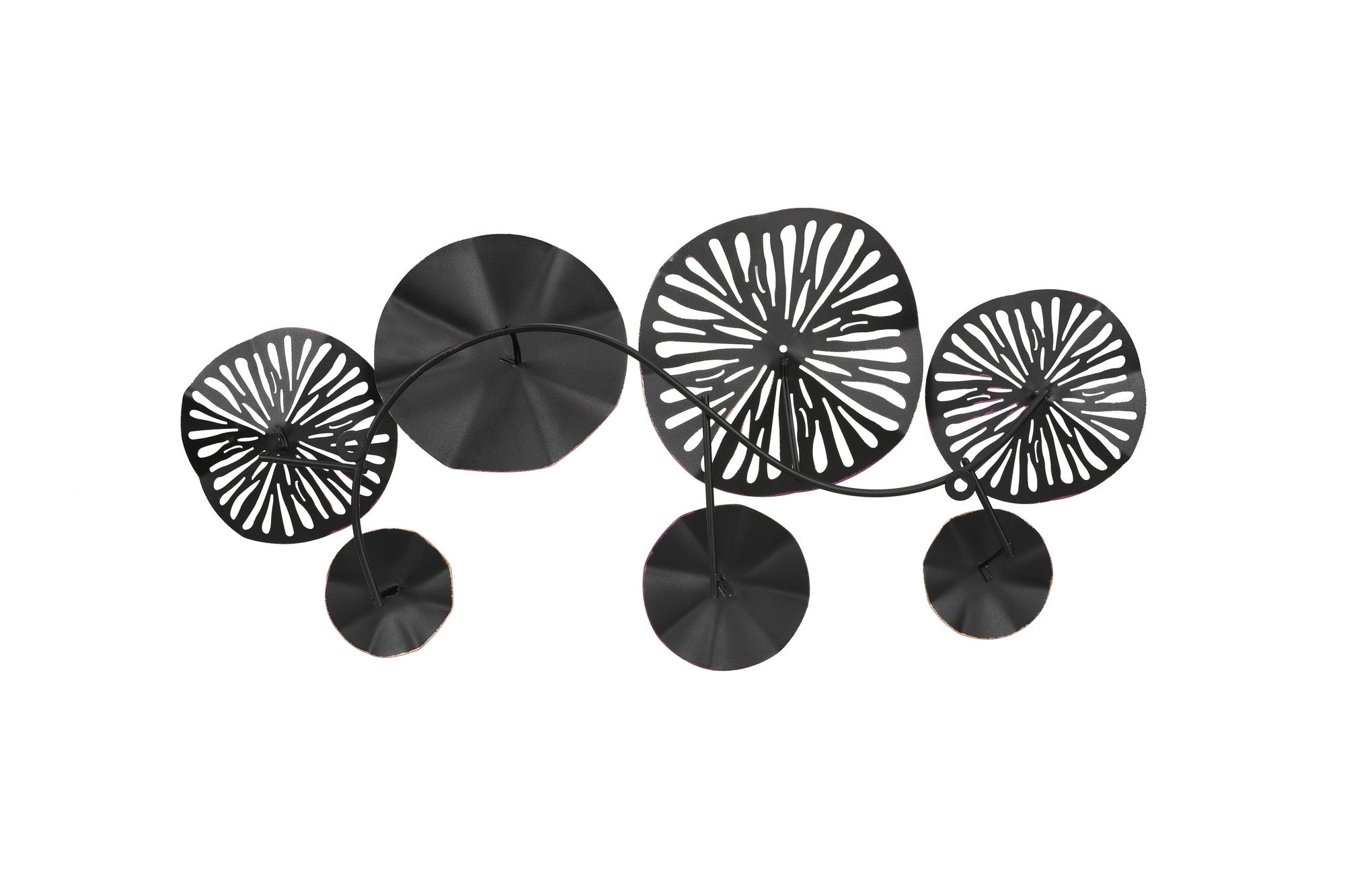 Acessório de parede decorativo de metal pintado à mão, 74 x 38 cm, 100% metal (1,5 mm) | Peça de arte única para decoração de casa, leve e fácil de pendurar