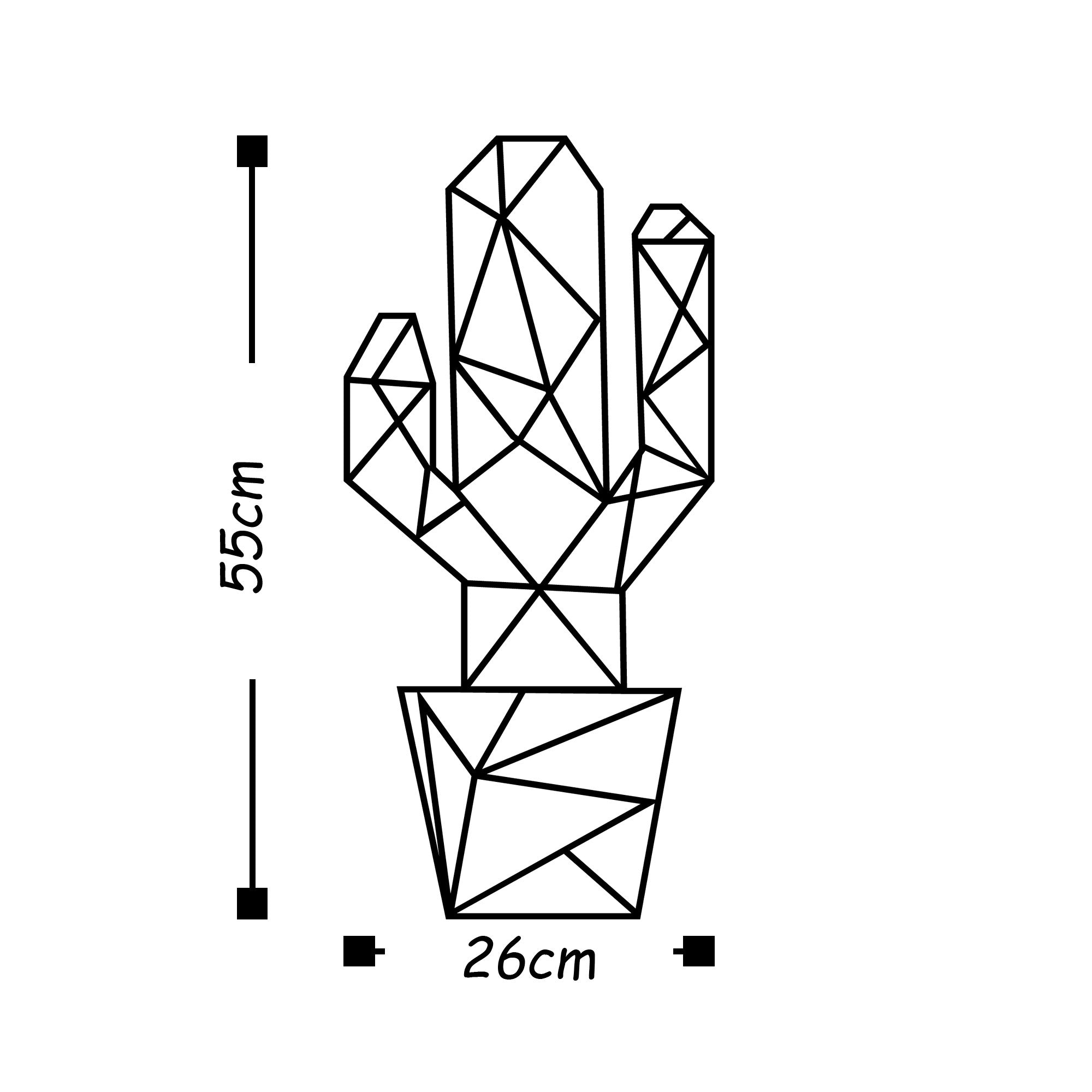 Acessório de parede decorativo de metal preto elegante, 26 x 55 cm | 100% metal, 1,5 mm de espessura | Fácil montagem na parede, perfeito para decoração moderna de casa