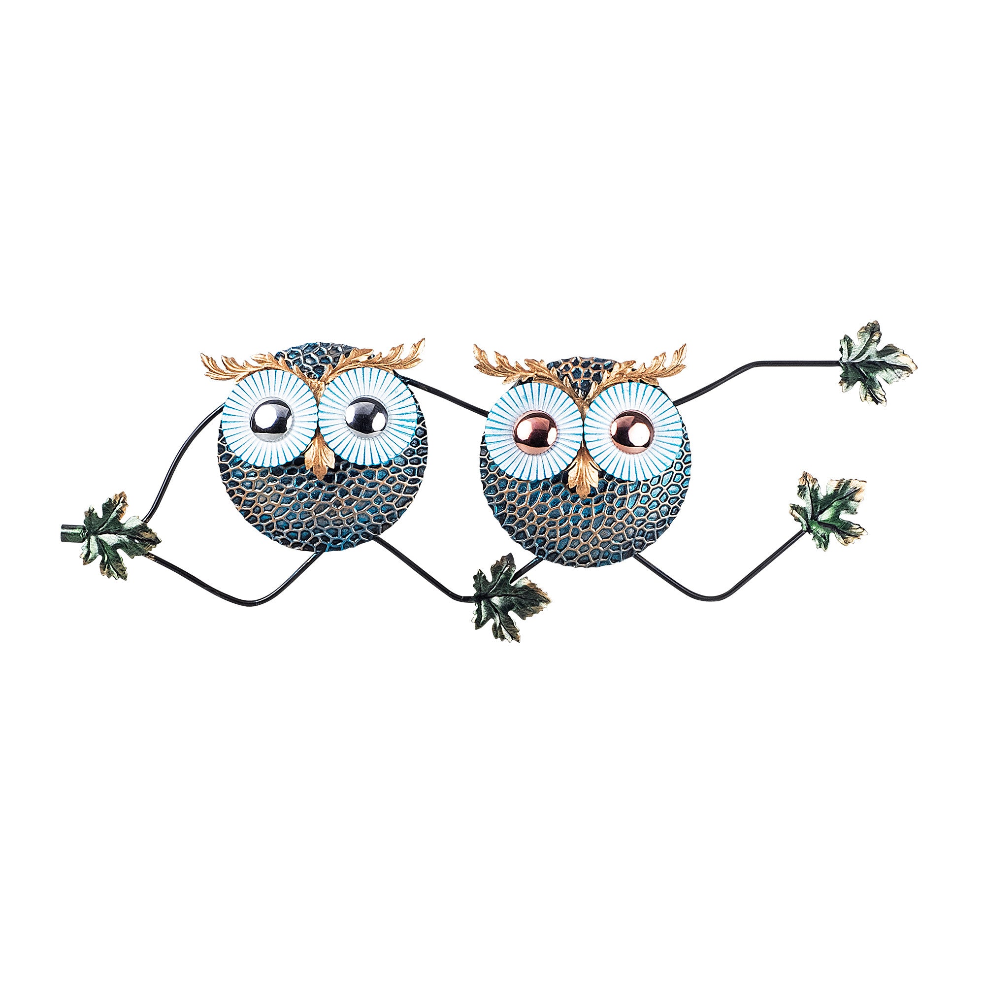 Acessório decorativo de parede em metal pintado à mão, 77 x 28 cm | 100% metal (1,5 mm) | Variações de cores exclusivas | Perfeito para decoração de casa e paredes de destaque