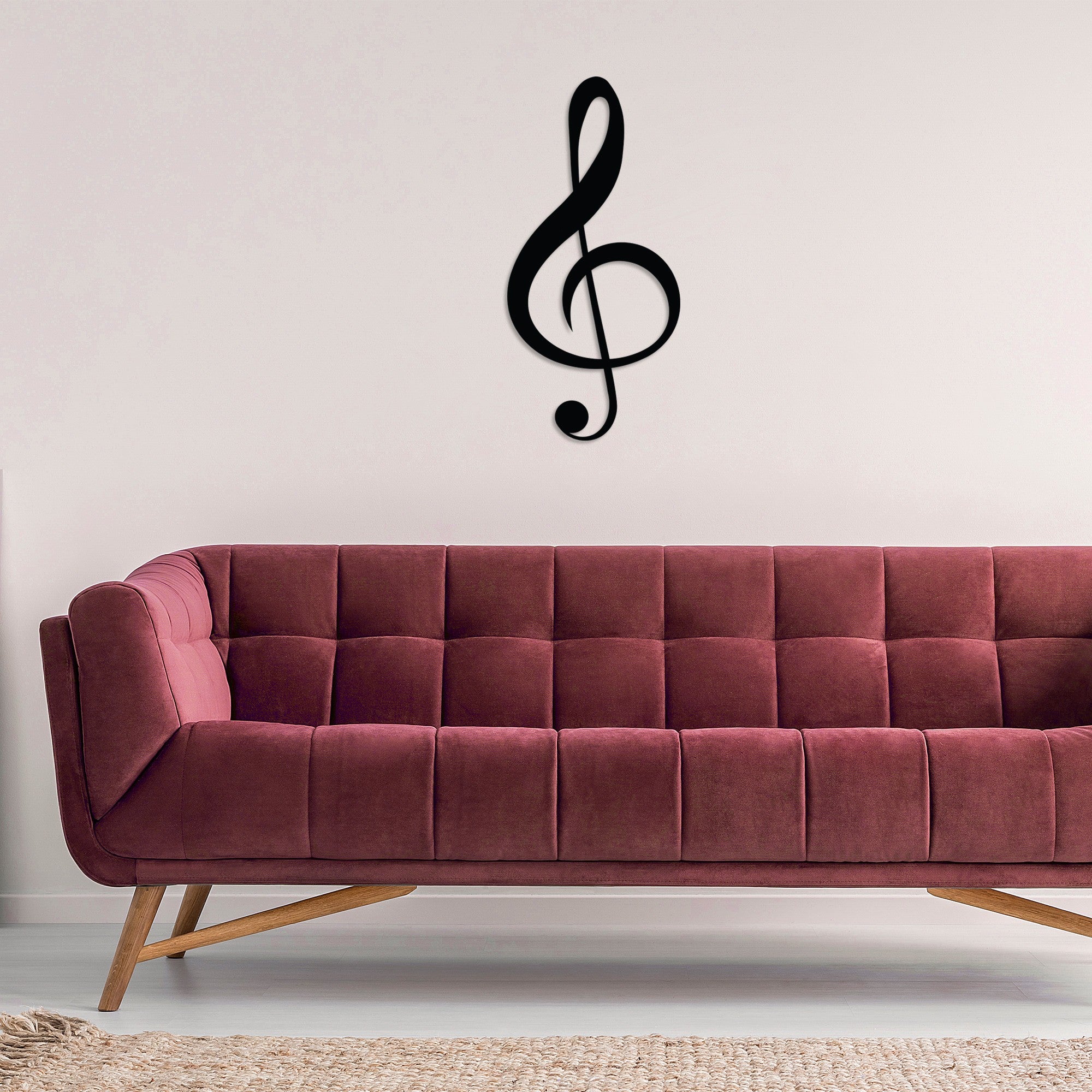 Acessório de parede decorativo de metal preto elegante, 28 x 59 cm | 100% metal (1,5 mm de espessura) | Fácil montagem na parede | Perfeito para decoração moderna de casa
