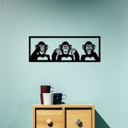 Acessório de parede decorativo de metal preto elegante, 70 x 25 cm | 100% metal, 1,5 mm de espessura | Fácil montagem na parede, perfeito para decoração moderna de casa