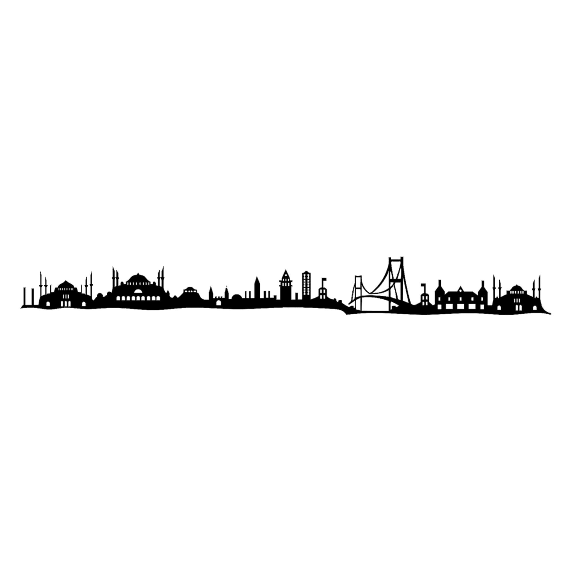 Acessório de parede decorativo de metal preto elegante, 117 x 0,15 x 13 cm | 100% metal, 1,5 mm de espessura | Fácil montagem na parede para decoração moderna de casa