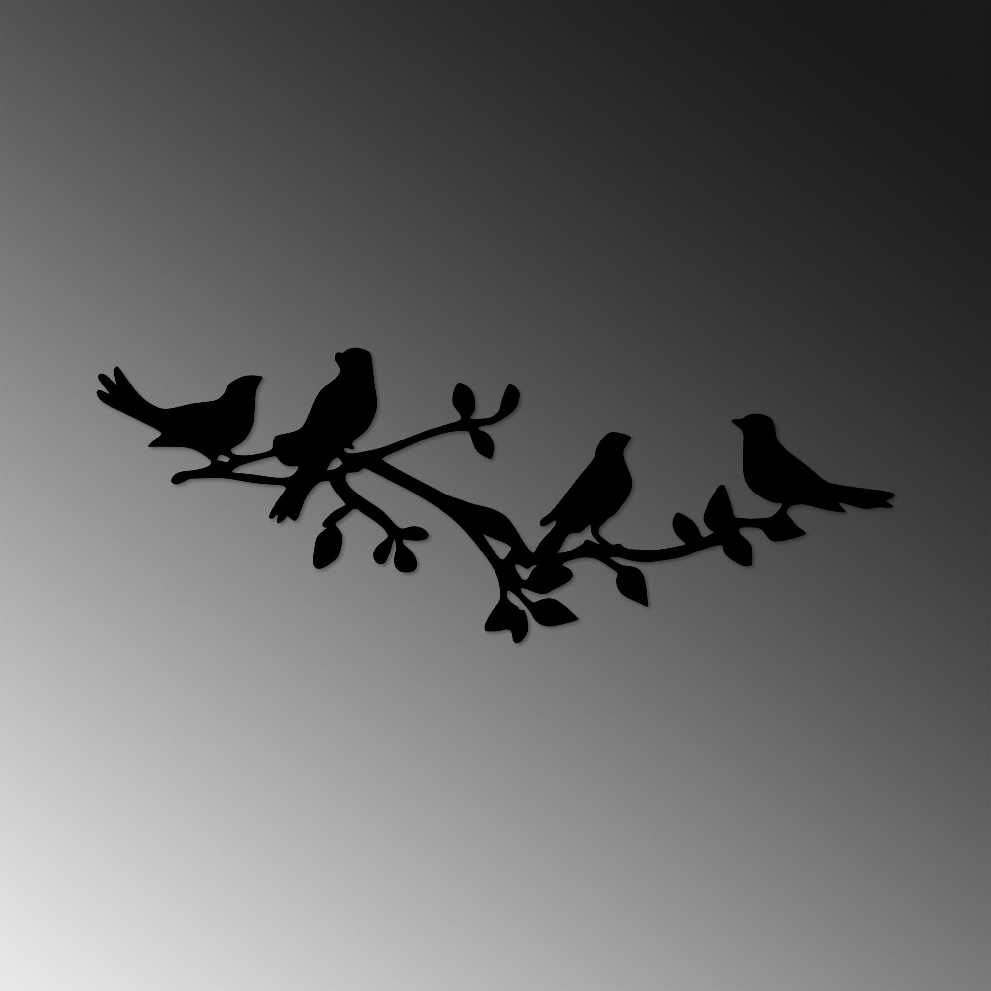 Acessório de parede decorativo de metal preto elegante, 70 x 26 cm | 100% metal (1,5 mm de espessura) | Fácil montagem na parede | Perfeito para decoração moderna de casa