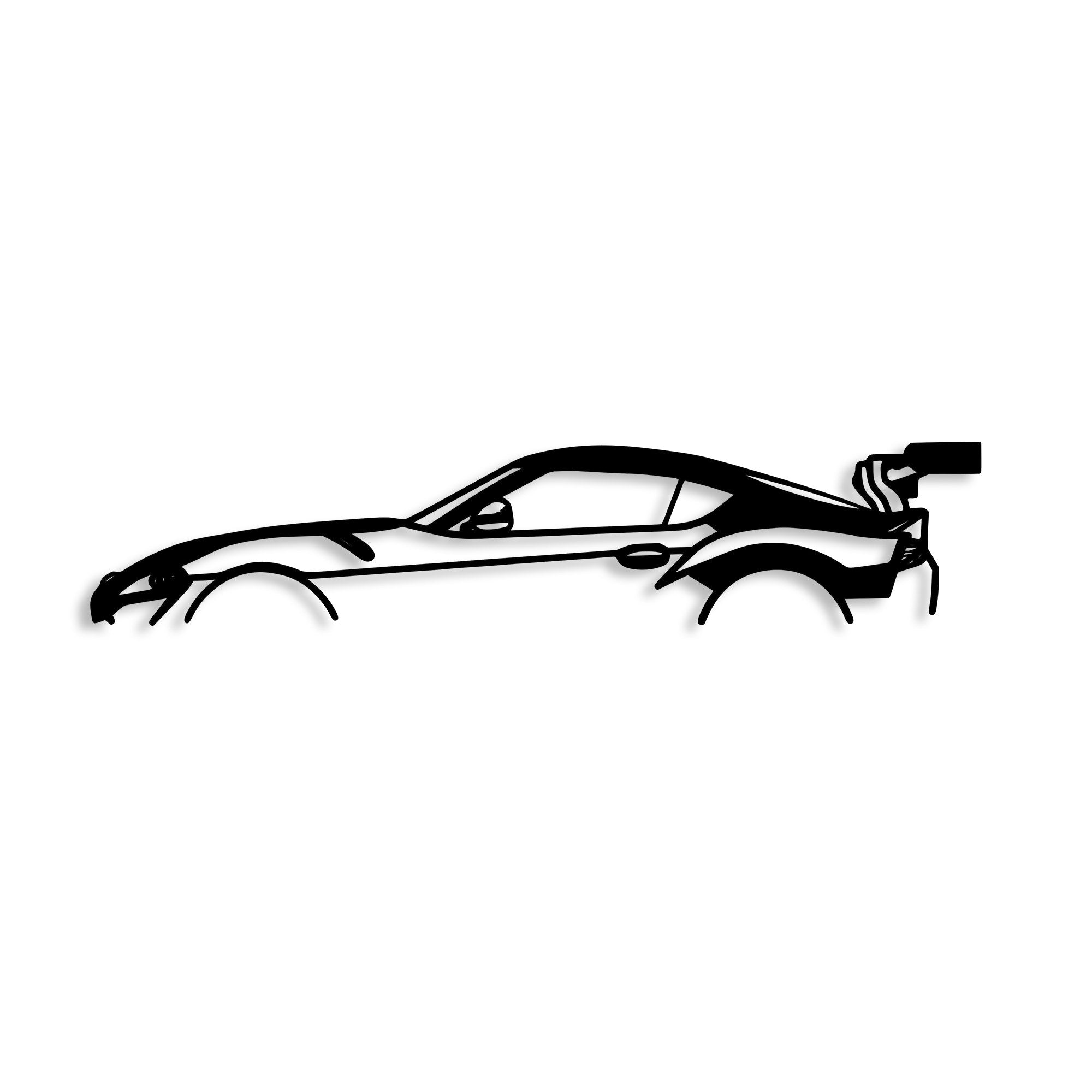 Acessório de parede decorativo de metal preto elegante, 70 x 14 cm | 100% metal, 1,5 mm de espessura | Fácil montagem na parede para decoração moderna de casa