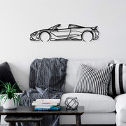 Acessório de parede decorativo de metal preto elegante, 70 x 17 cm | 100% metal (1,5 mm de espessura) | Fácil montagem na parede | Perfeito para decoração moderna de casa