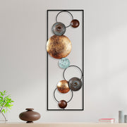 Acessório de parede decorativo de metal pintado à mão, 32 x 90 x 4 cm | 100% metal, variações de cores exclusivas | Perfeito para decoração de casa e exibição de arte