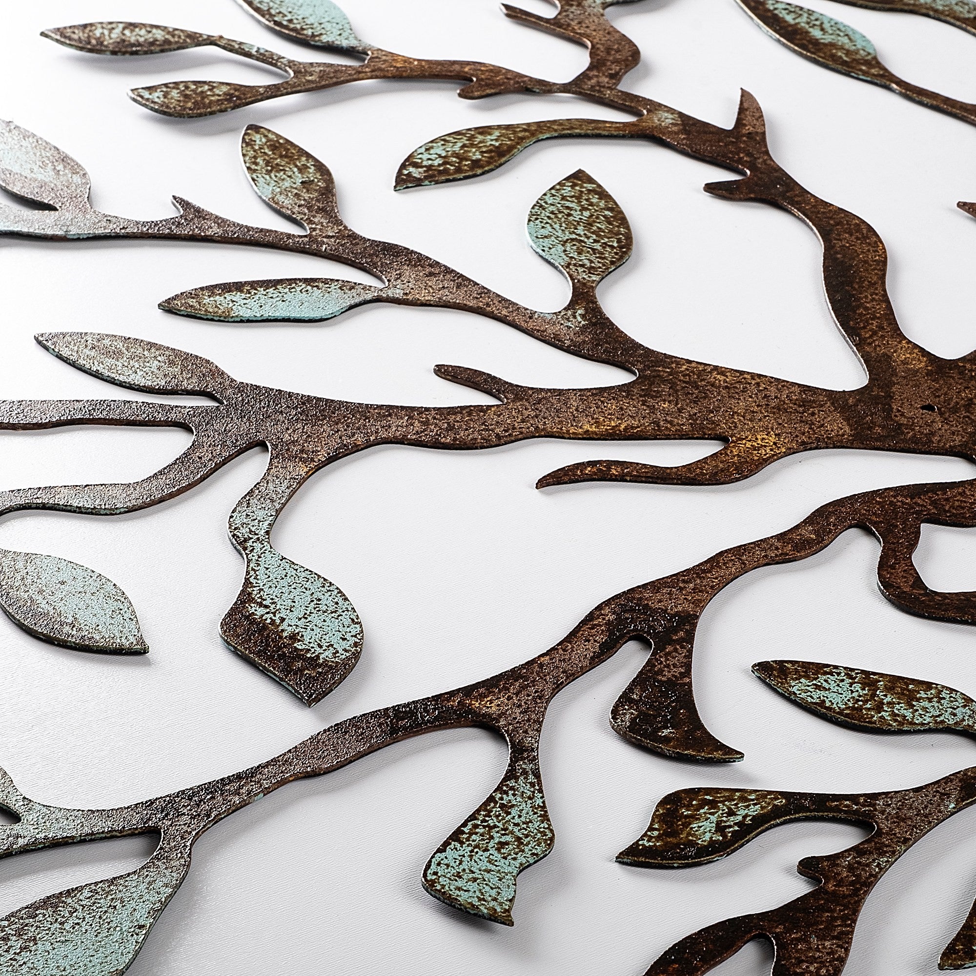 Acessório de parede decorativo de metal pintado à mão, 60 x 60 cm, 100% metal (1,5 mm de espessura) | Variações de cores exclusivas | Perfeito para amantes de decoração e arte