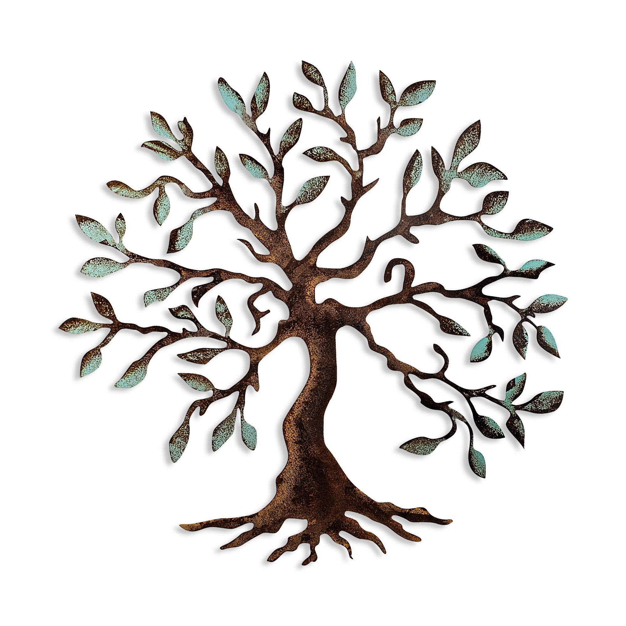 Acessório de parede decorativo de metal pintado à mão, 60 x 60 cm, 100% metal (1,5 mm de espessura) | Variações de cores exclusivas | Perfeito para amantes de decoração e arte