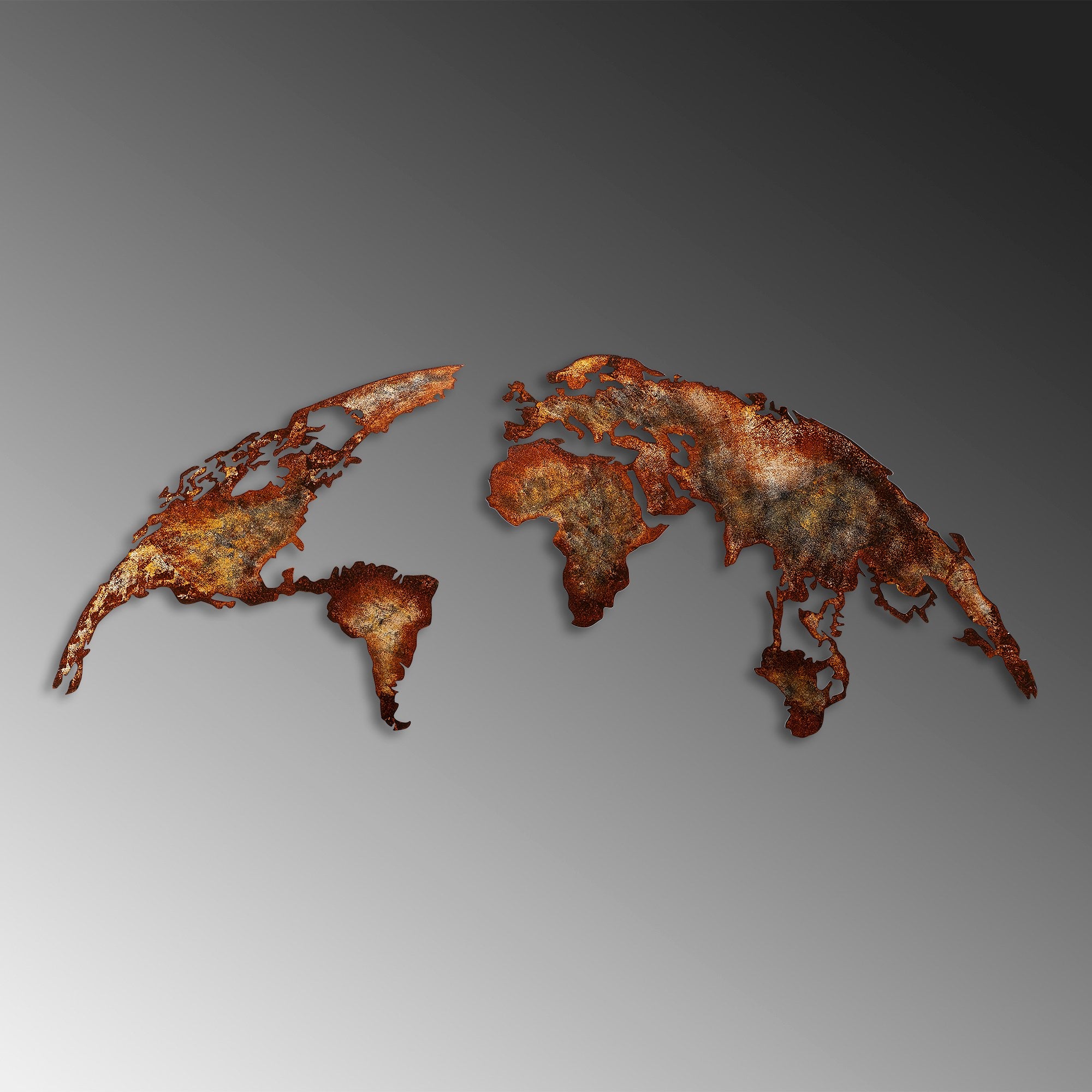 Acessório decorativo de parede – 150 cm x 59 cm – metal – 100% metal