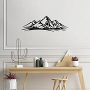 Acessório de parede decorativo de metal preto elegante, 70 x 23 cm | 100% metal, 1,5 mm de espessura | Fácil montagem na parede, perfeito para decoração moderna de casa
