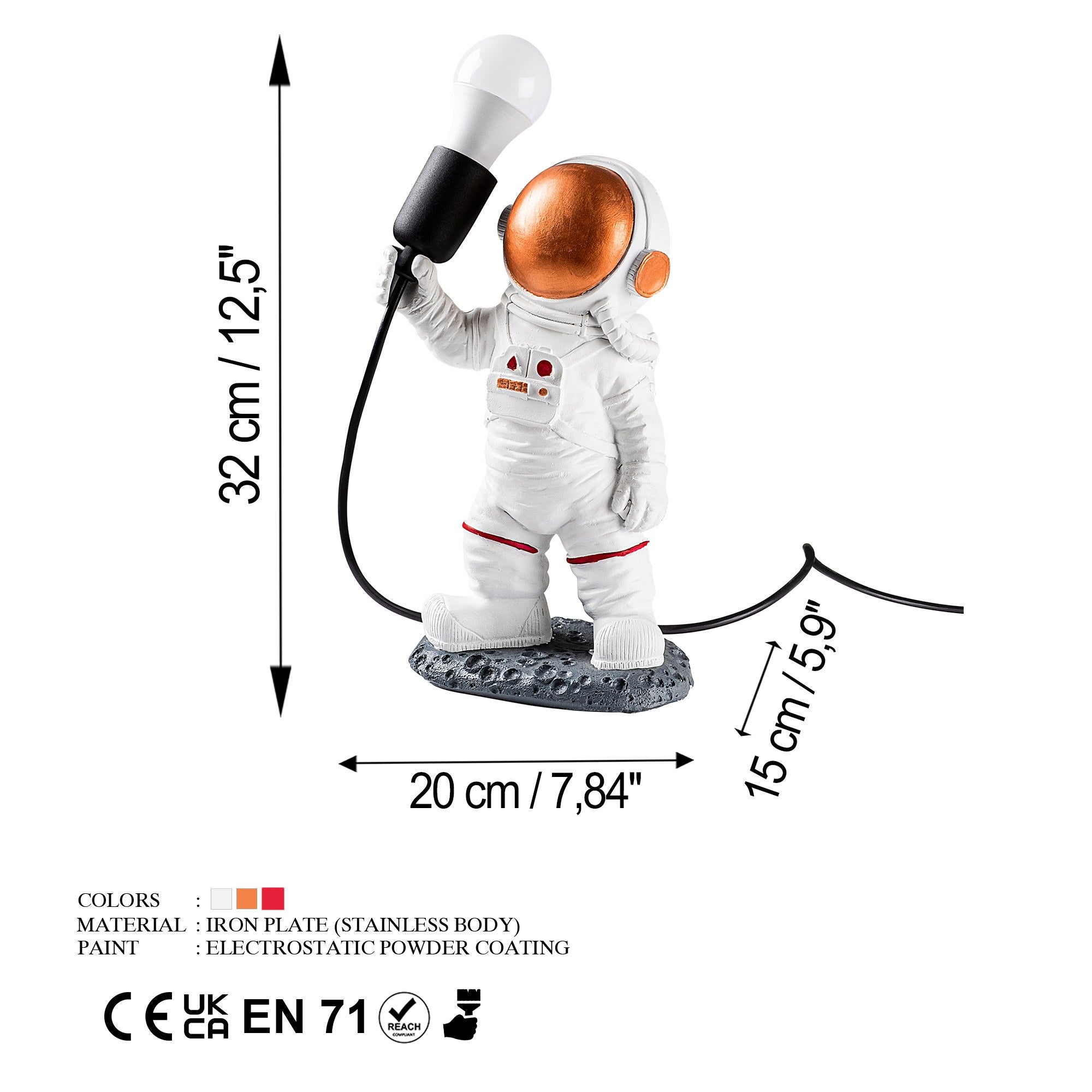 Candeeiro de mesa-Astronaut-Multicolorido