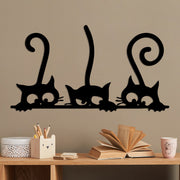 Acessório de parede decorativo de metal preto elegante, 60 x 33 cm | 100% metal, 1,5 mm de espessura | Perfeito para decoração moderna e arte de parede exclusiva