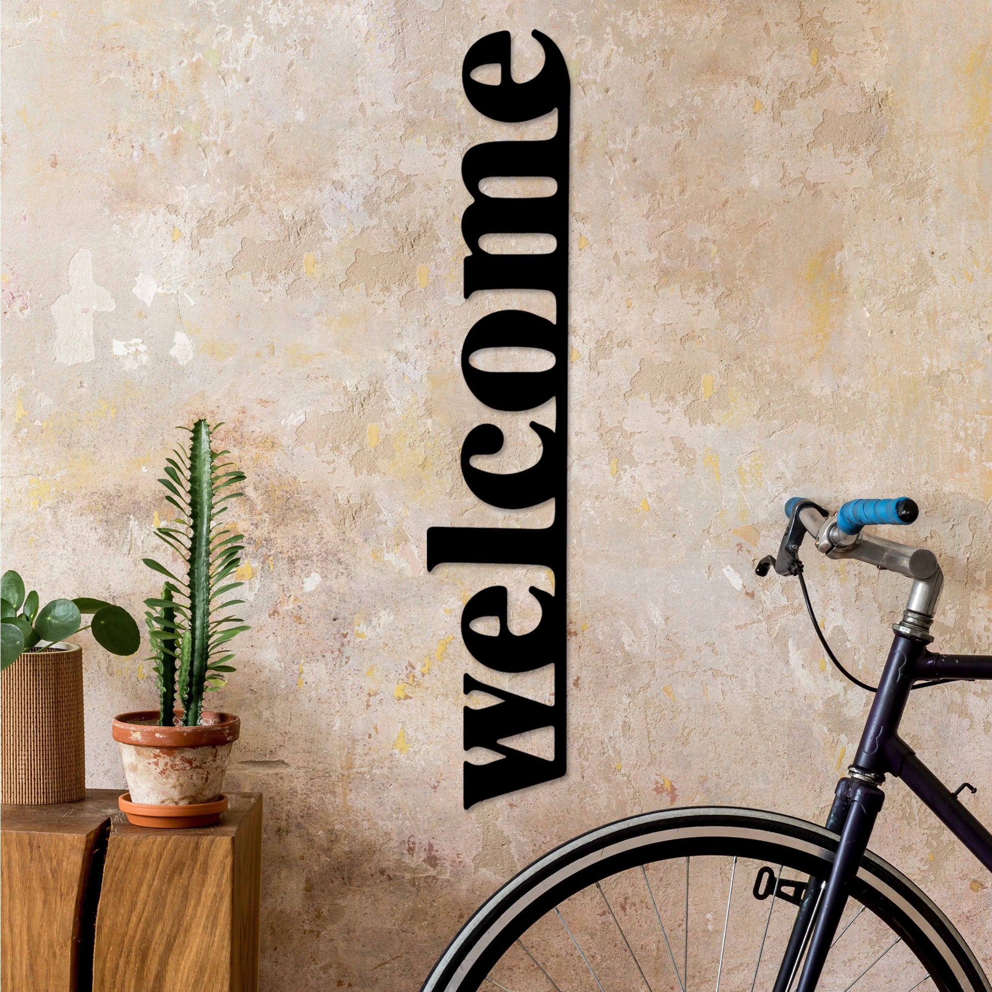 Acessório de parede decorativo de metal preto elegante, 18 x 98 cm | 100% metal, 1,5 mm de espessura | Fácil montagem na parede, perfeito para decoração moderna de casa