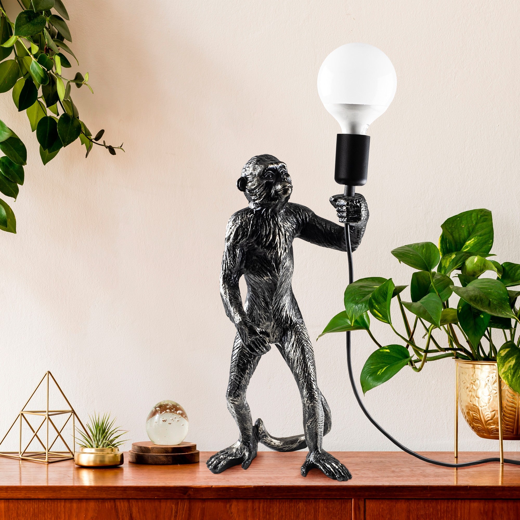 Candeeiro de mesa-Singe-Preto