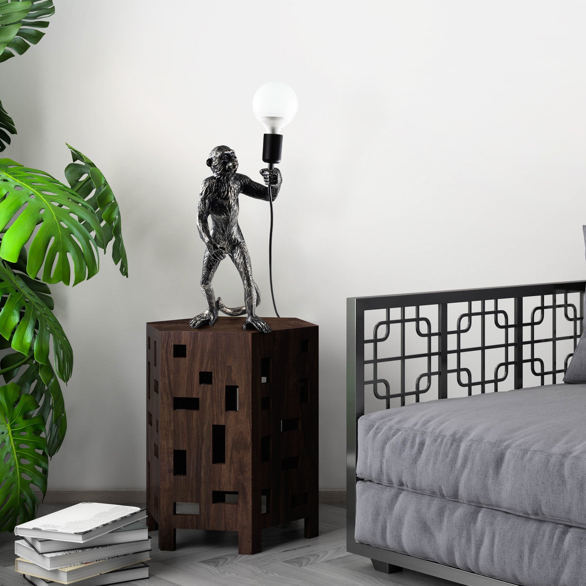 Candeeiro de mesa-Singe-Preto