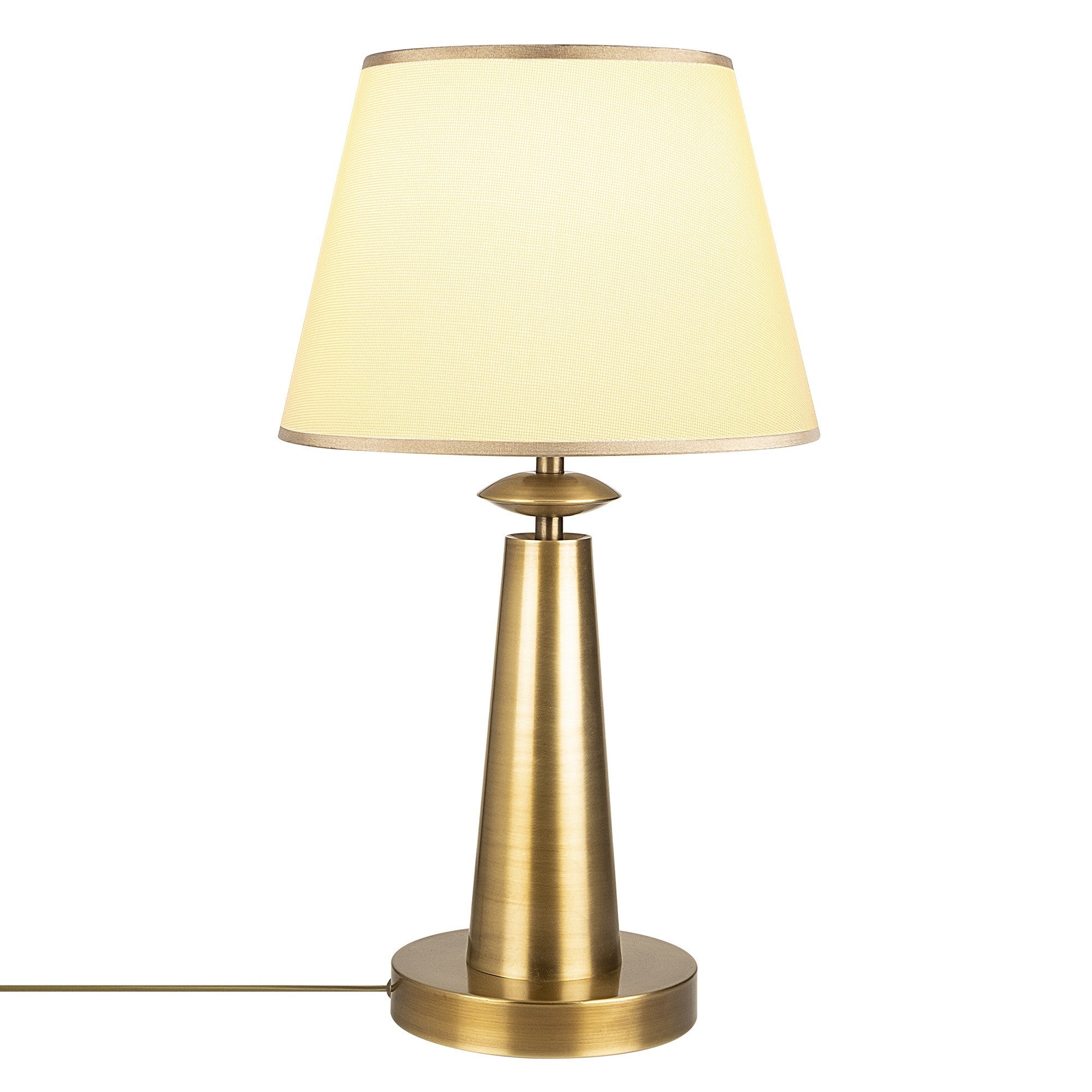Candeeiro de Mesa Moderna com Corpo em Metal, Acabamento Antigo, 30 cm de Diâmetro, 55 cm de Altura | Soquete E27, 40 W Máx., Cabo de 200 cm | Design Elegante, Glamouroso e Escandinavo