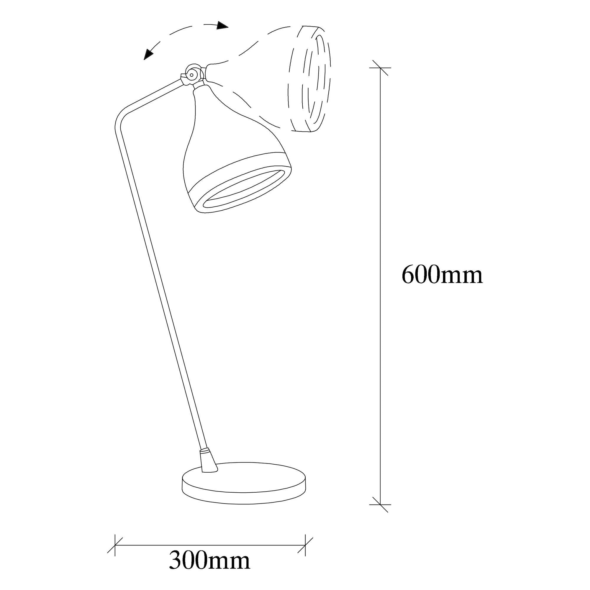 Candeeiro de Mesa Moderna, Preta e Dourada, 30 x 30 x 60 cm | Corpo em Metal, Soquete E27, 40 W Máx., Cabo de 200 cm | Design Elegante, Glamouroso e Escandinavo para Decoração de Casa