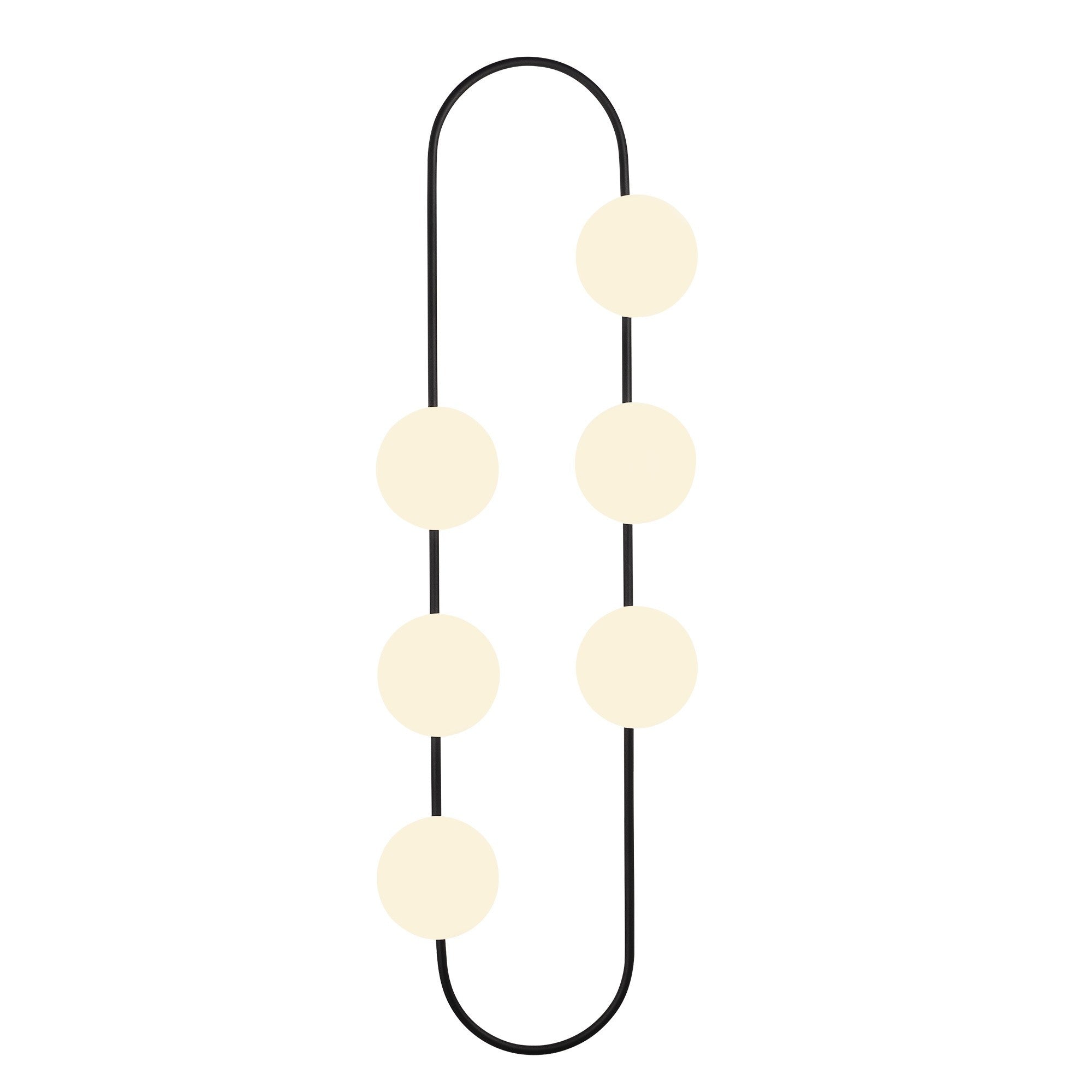 Candeeiro de Parede – 40 x 33 cm – Preto e Branco – Metal e Vidro