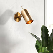 Candeeiro de Parede – 9 x 22 cm – cor antiga – metal