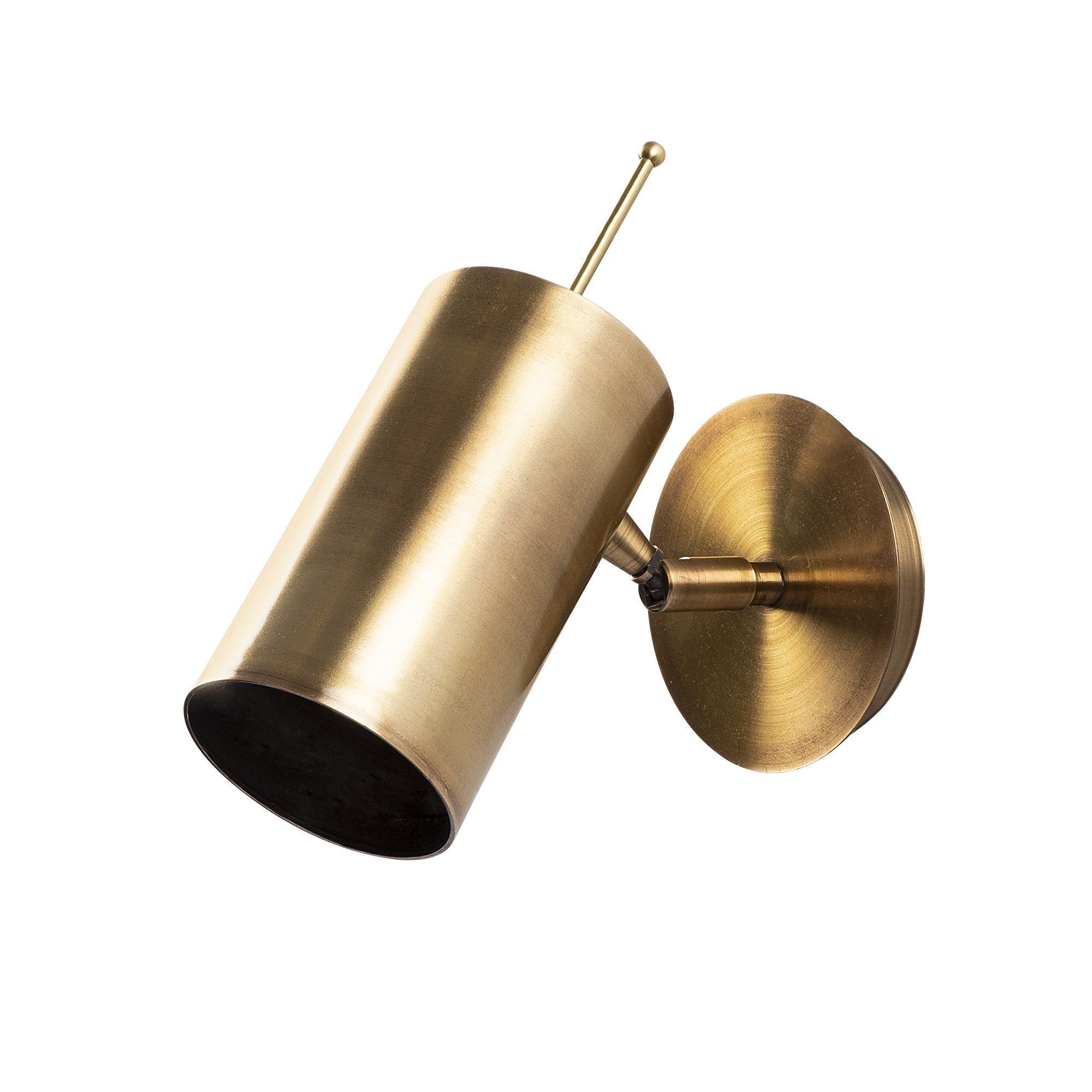 Candeeiro de Parede – 9 x 22 cm – cor antiga – metal