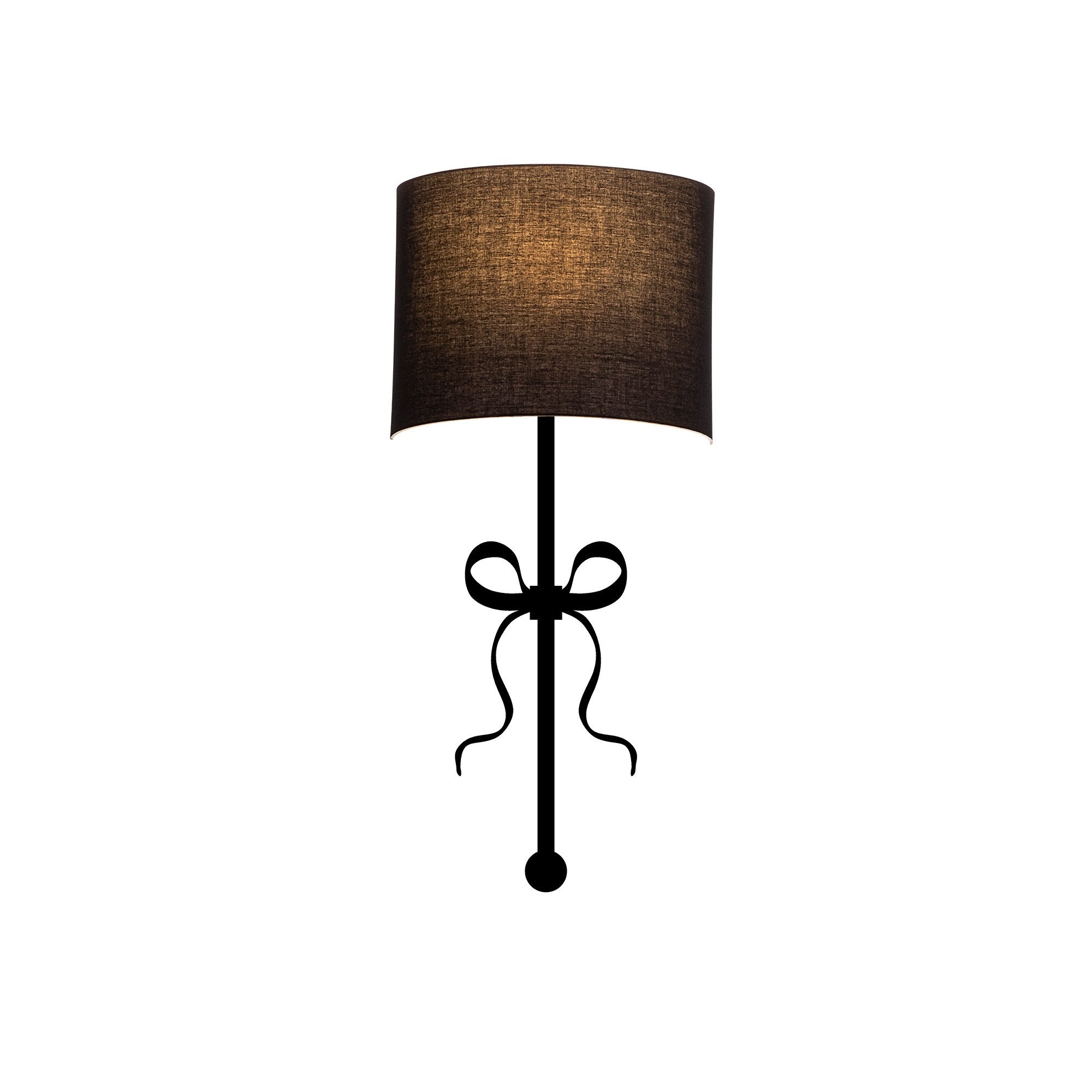 Candeeiro de Parede Preta Moderna, Corpo em Metal, 15 x 28 cm, Altura: 57 cm, Soquete E27, IP20 | Iluminação Elegante e Funcional para Decoração de Casa e Escritório