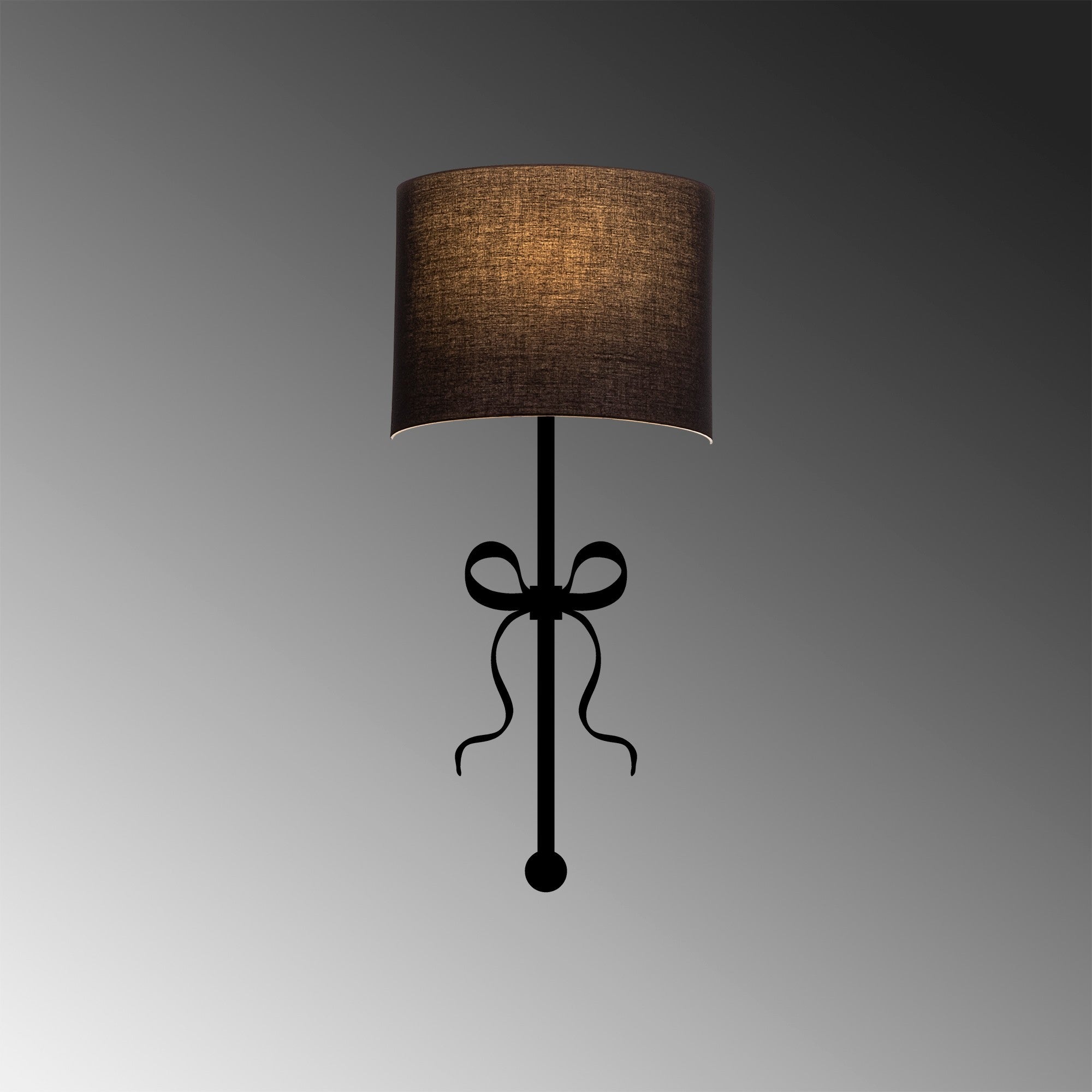 Candeeiro de Parede Preta Moderna, Corpo em Metal, 15 x 28 cm, Altura: 57 cm, Soquete E27, IP20 | Iluminação Elegante e Funcional para Decoração de Casa e Escritório